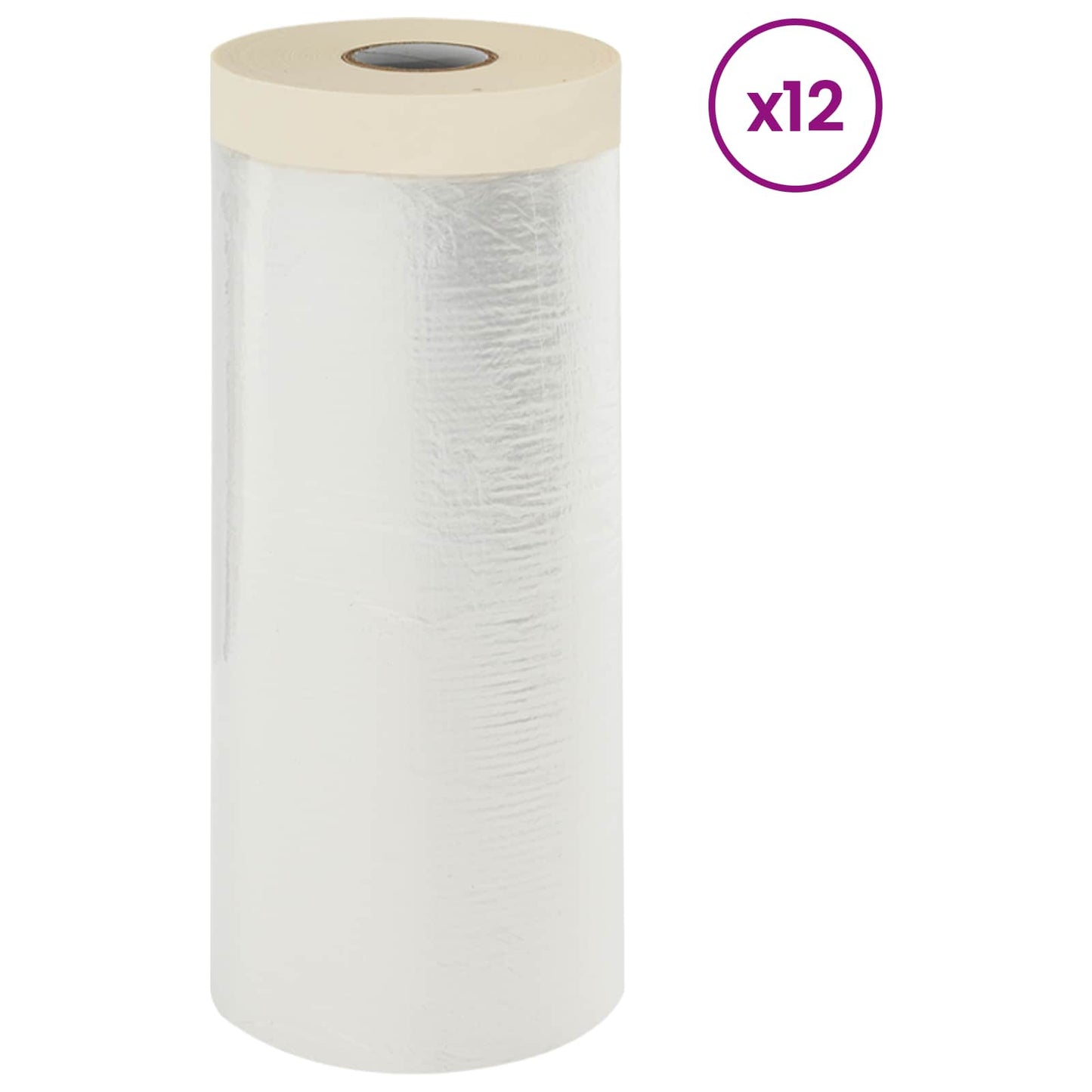 vidaXL Φύλλο Σκόνης με Κολλητική Ταινία 12 pcs Διαφανές 110 x 3300 εκ