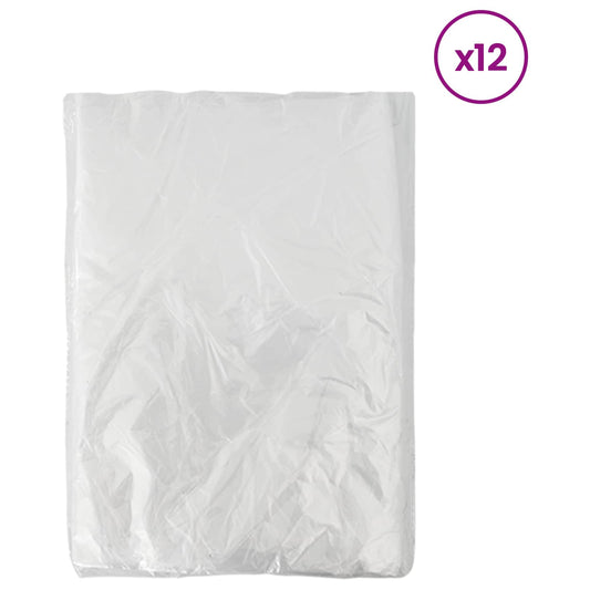 vidaXL Φύλλο σκόνης 12 pcs Διαφανές 400 x 500 cm HDPE