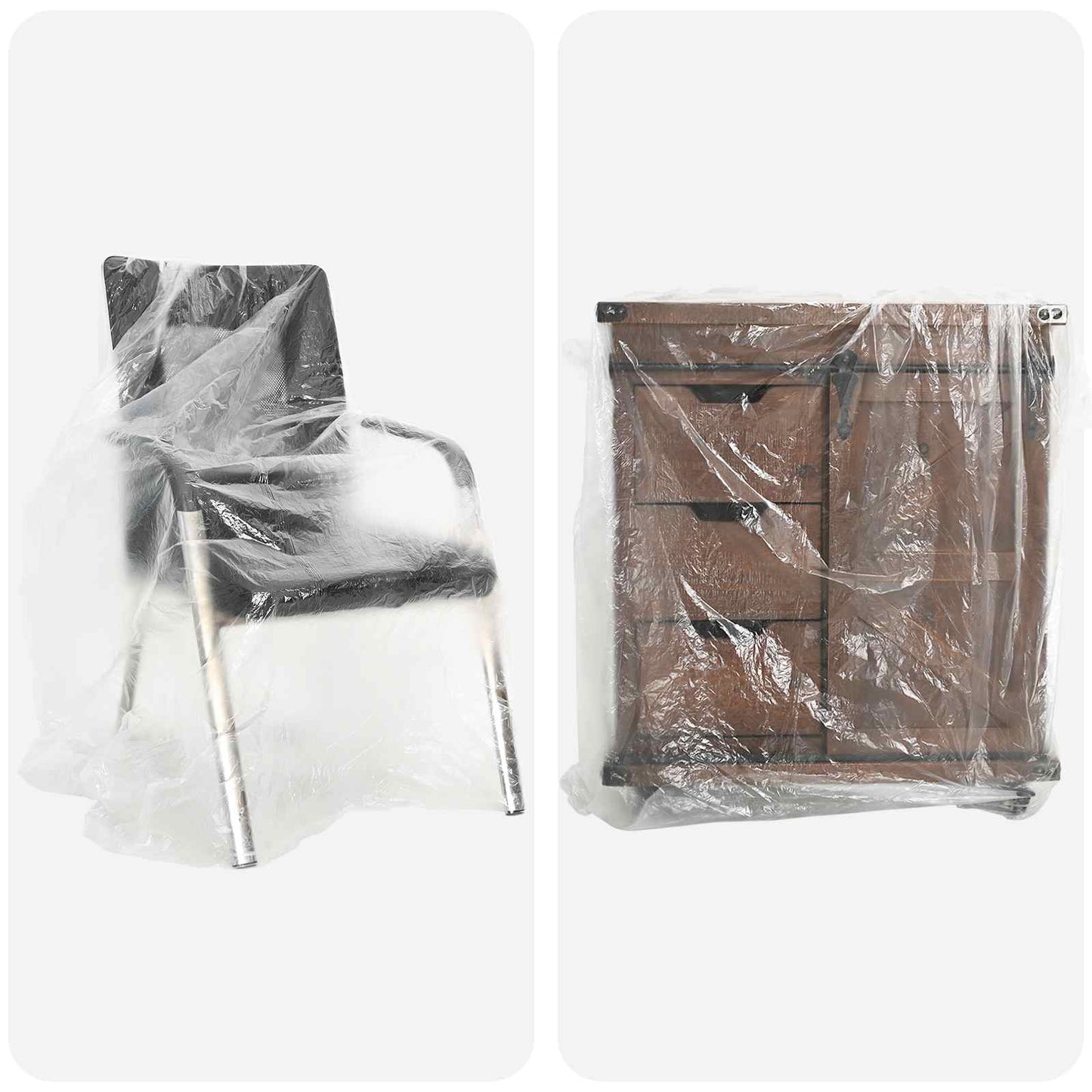 vidaXL Φύλλο σκόνης 6 pcs Διαφανές 400 x 500 cm HDPE