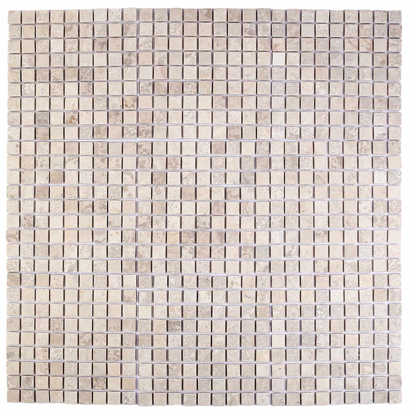vidaXL Πλακίδια Μωσαϊκού Κρεμ 30 x 30 cm Μάρμαρο