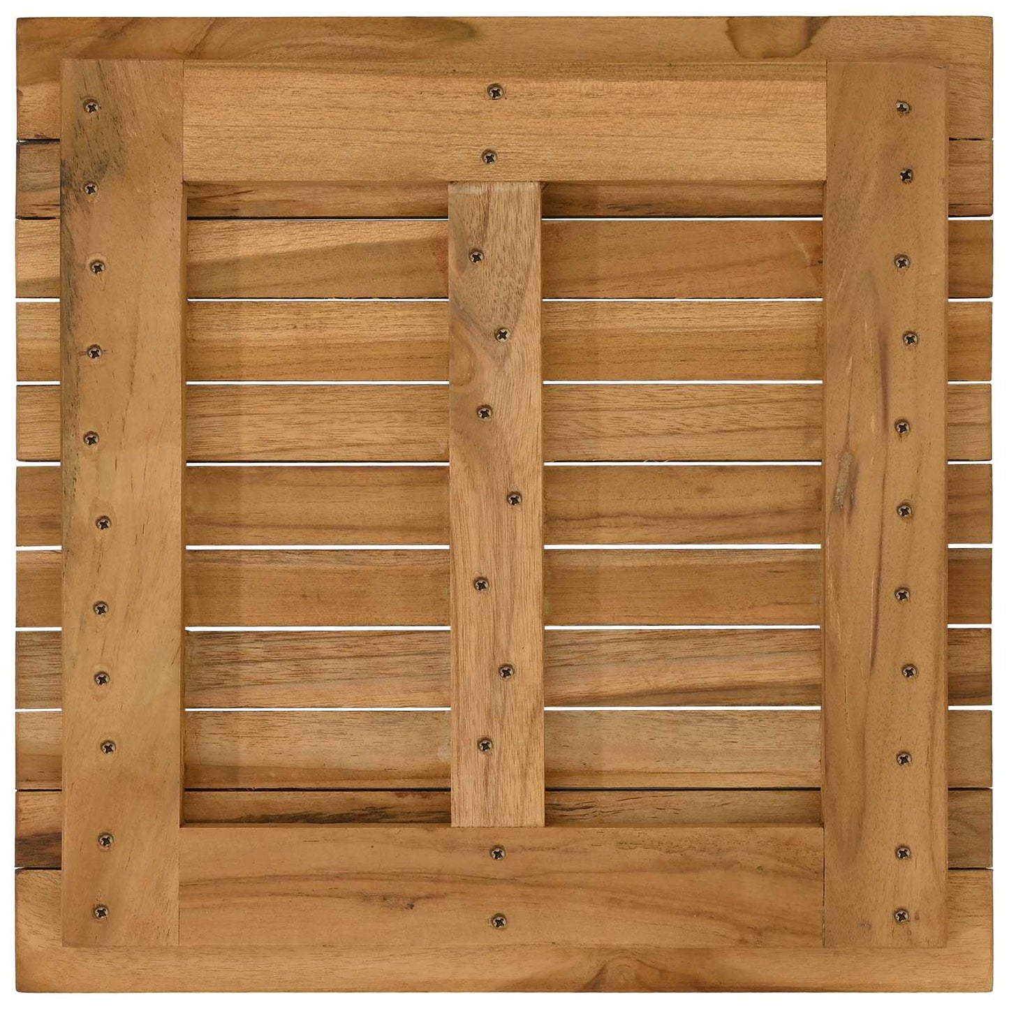 vidaXL Καπάκι τραπεζιού 40 x 40 x 3,5 εκ τετράγωνο Στερεό Ξύλο Τίκ