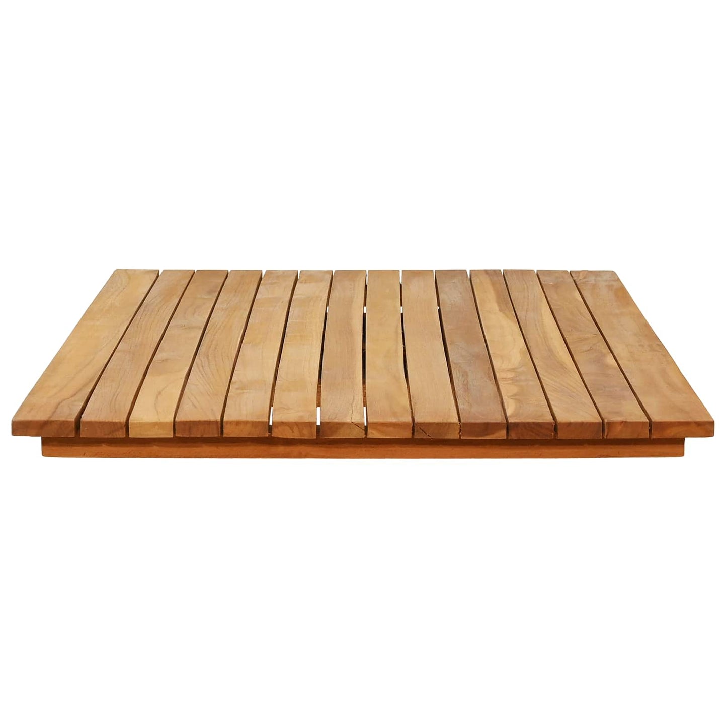 vidaXL Καπάκι τραπεζιού 110 x 55 x 3,5 εκ. Ορθογώνιος Στερεό Ξύλο Τίκ