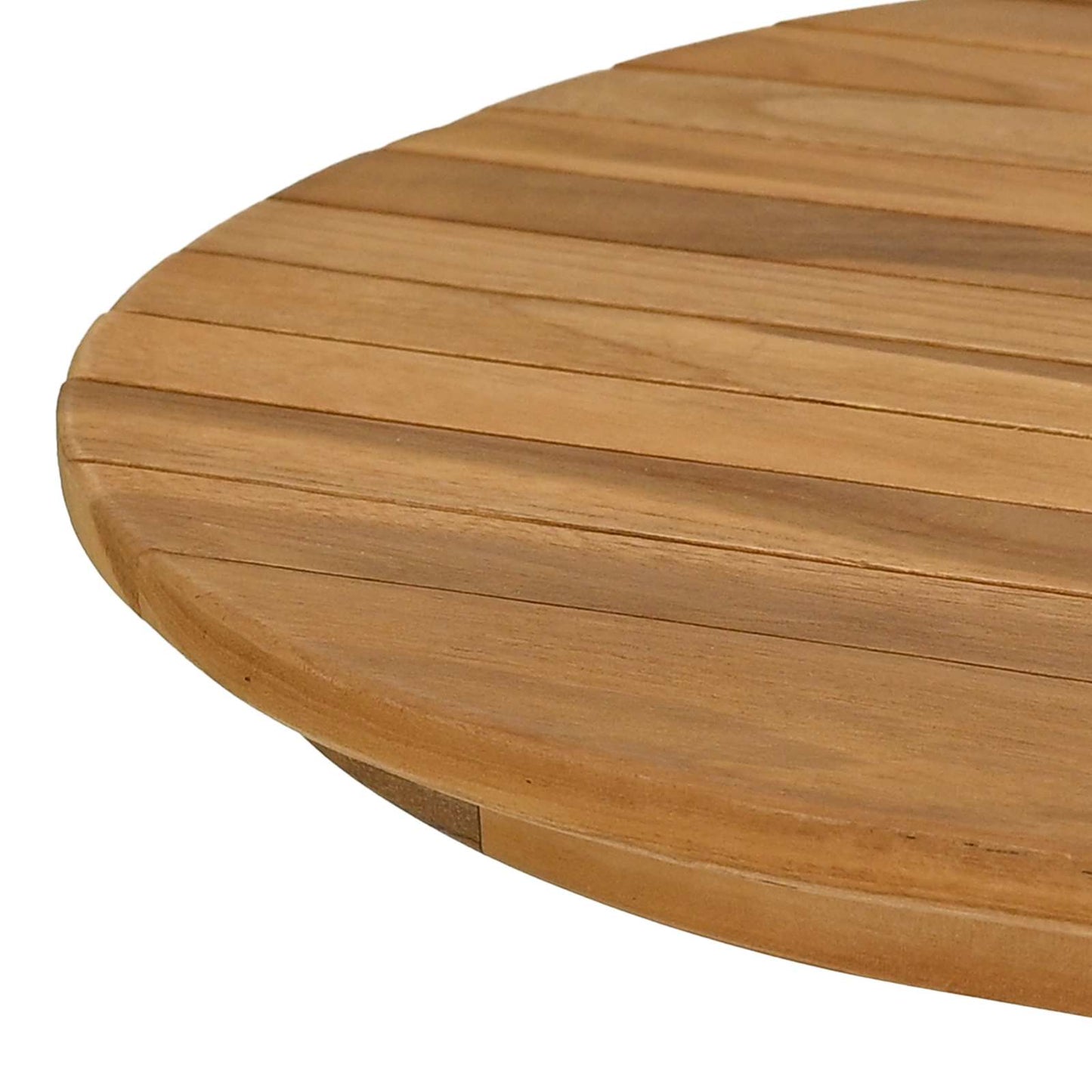 vidaXL Καπάκι τραπεζιού 110 x 55 x 3,5 εκ. Ωοειδής Στερεό Ξύλο Τίκ