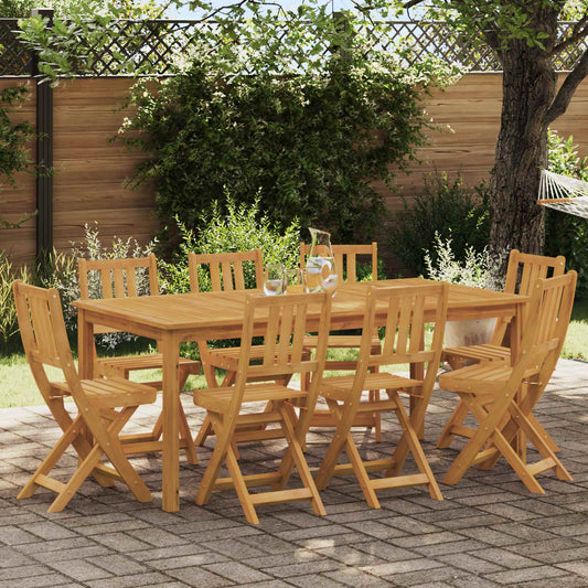 vidaXL Καρέκλες εξωτερικής βεράντας 8 pcs Φυσικό 40 x 42 x 85 εκ