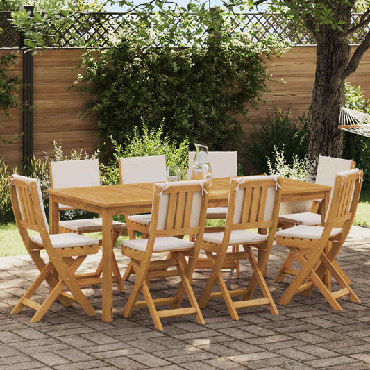 vidaXL Καρέκλες εξωτερικής βεράντας 8 pcs Λευκό κρεμ 38 x 46 x 85 εκ.