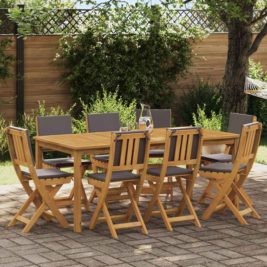 vidaXL Καρέκλες εξωτερικής βεράντας 8 pcs Σκούρο Γκρι 38 x 46 x 85 εκ.