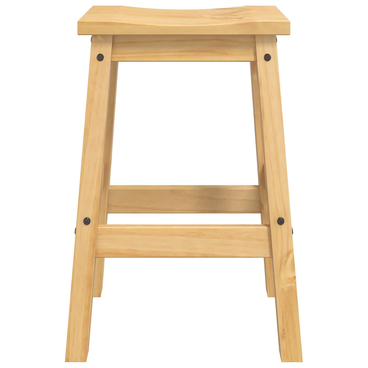 VidaXL Μπαρ σκαμπό 2 pcs Κερί Μέλι 44 x 30 x 63 εκ. Μασίφ Πεύκο