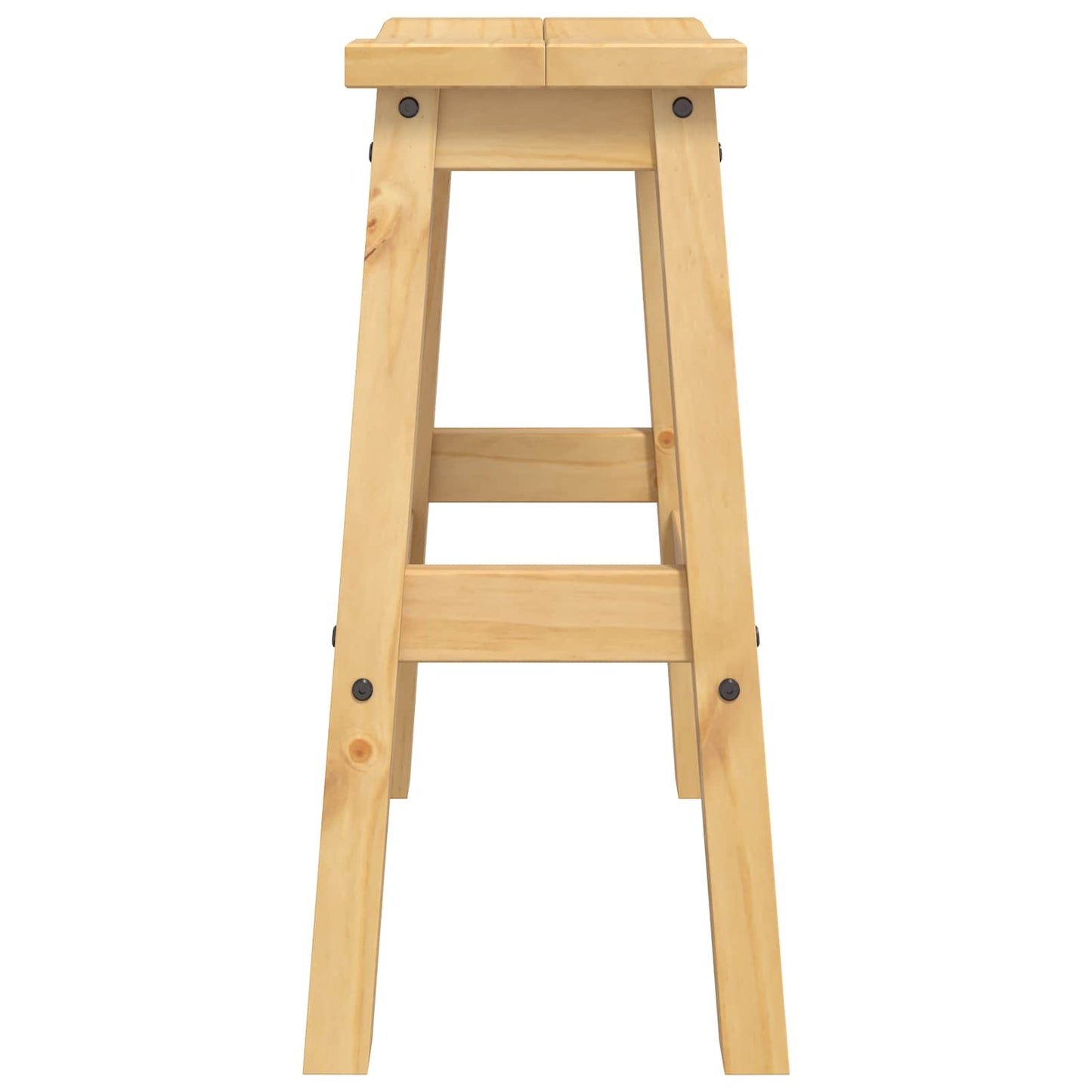 VidaXL Μπαρ σκαμπό 2 pcs Κερί Μέλι 44 x 30 x 63 εκ. Μασίφ Πεύκο
