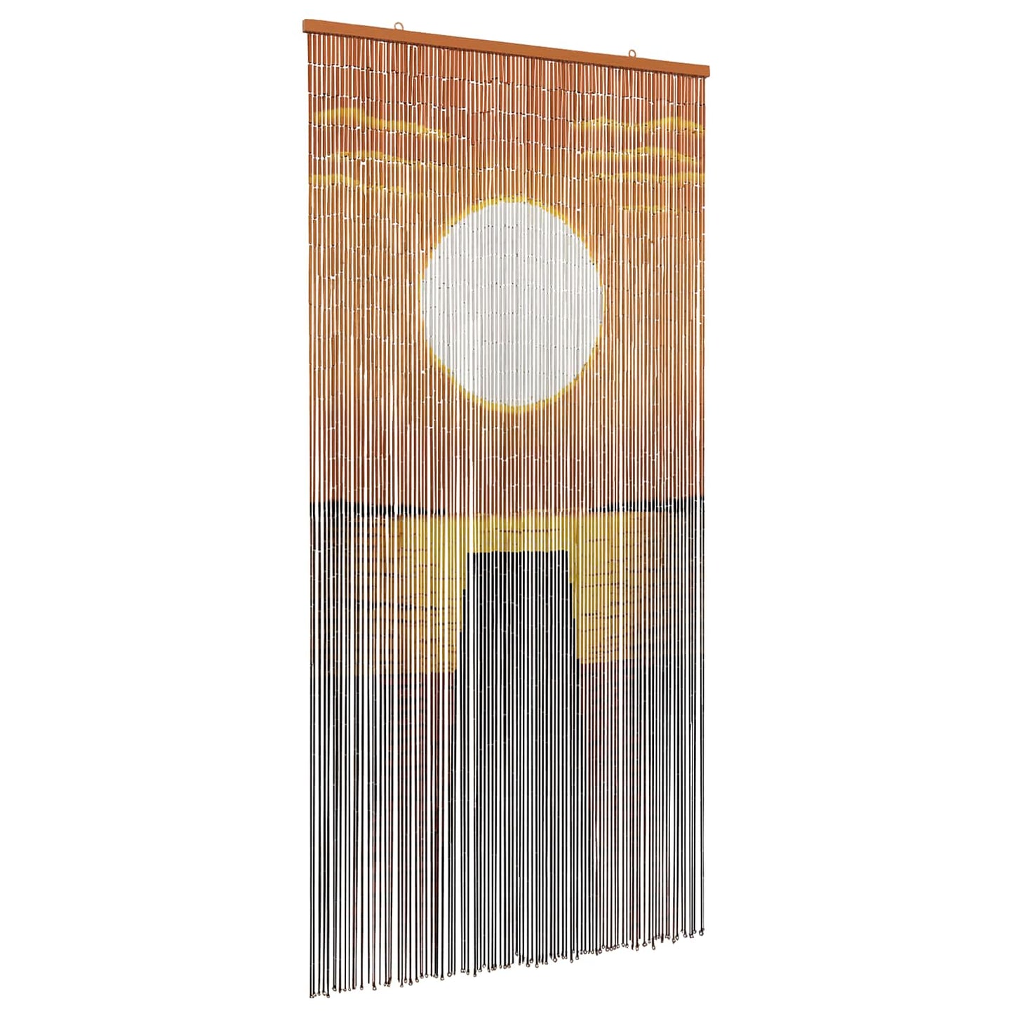 vidaXL Κουρτίνα Πόρτας για Έντομα πολύχρωμο 200 x 100 cm Μπαμπού