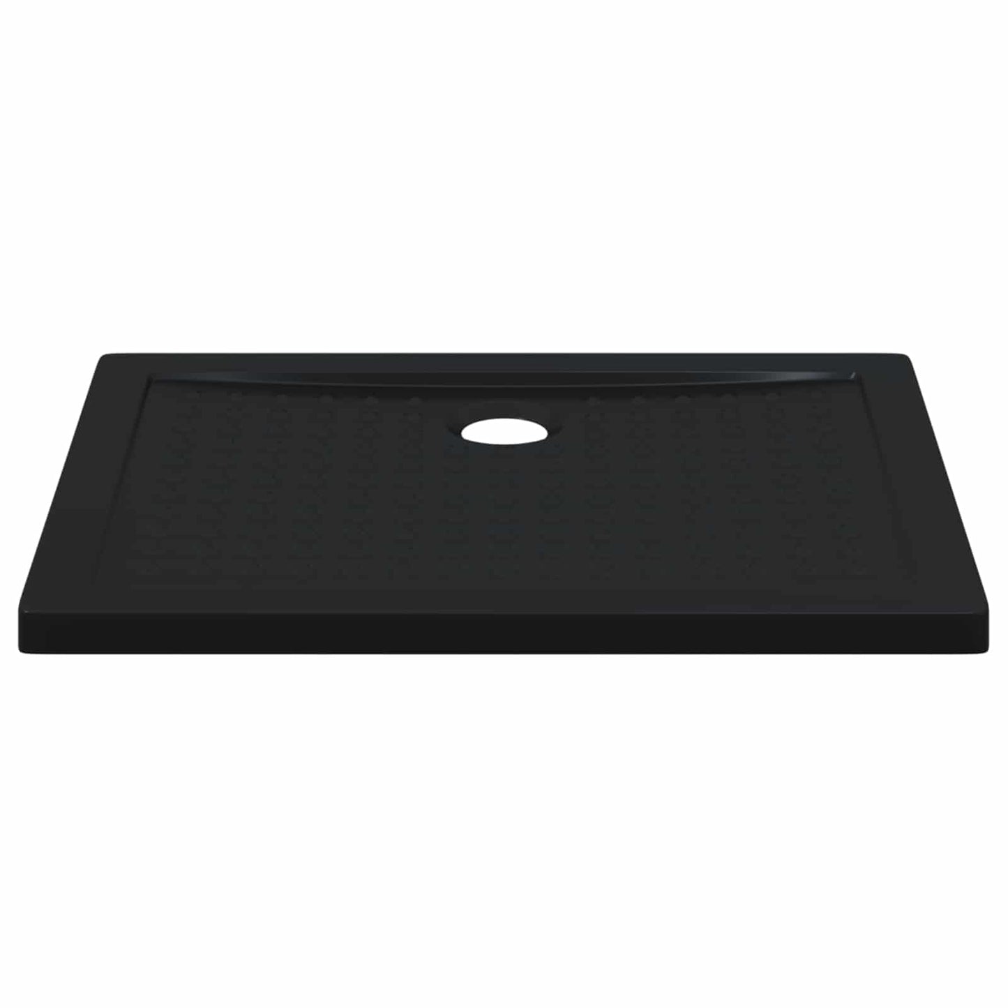 vidaXL Δίσκος Βάσης Ντους με Τρύπες 90 x 70 x 4 cm ABS Μαύρο