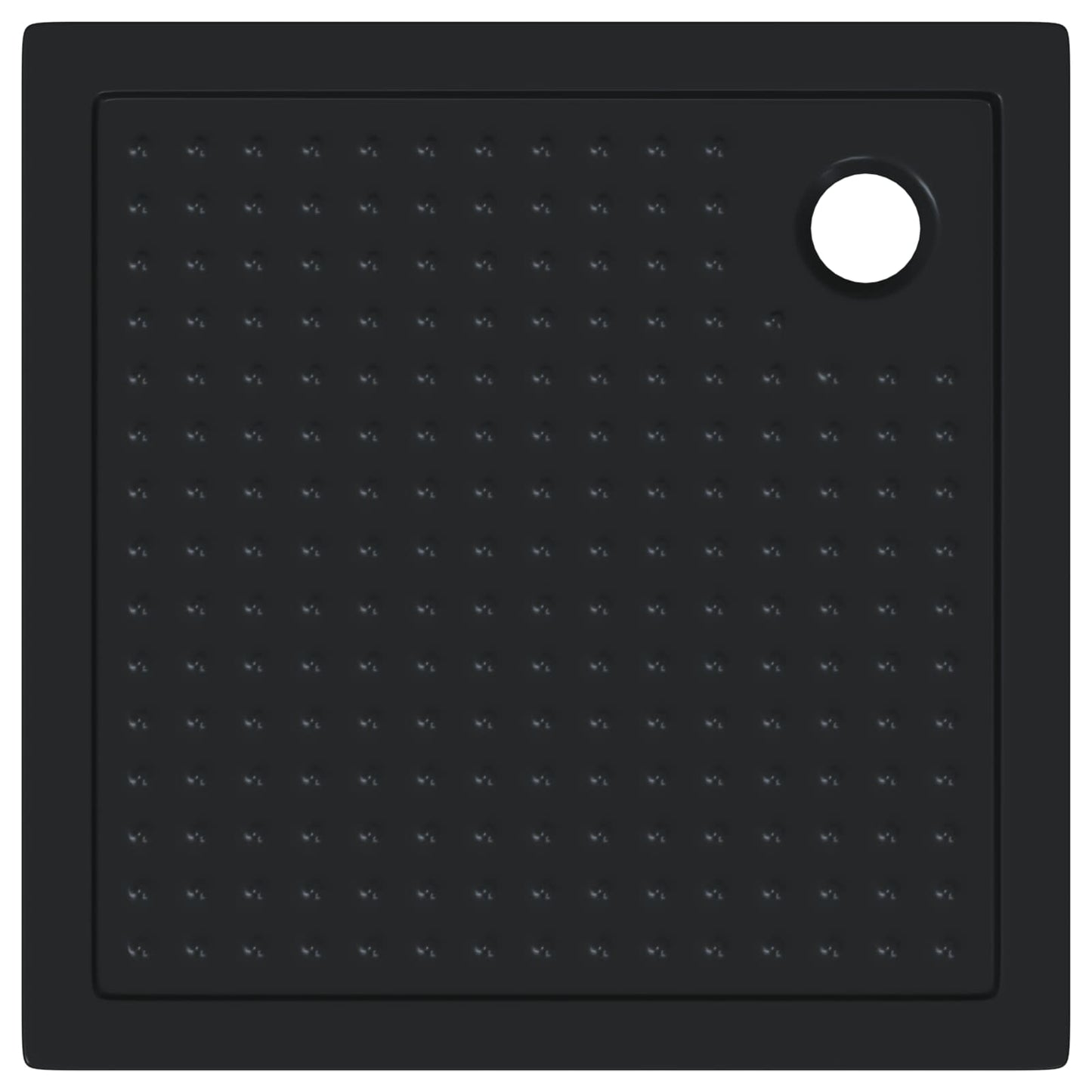 vidaXL Δίσκος Βάσης Ντους με Τρύπες 90 x 90 x 4 cm ABS Μαύρο