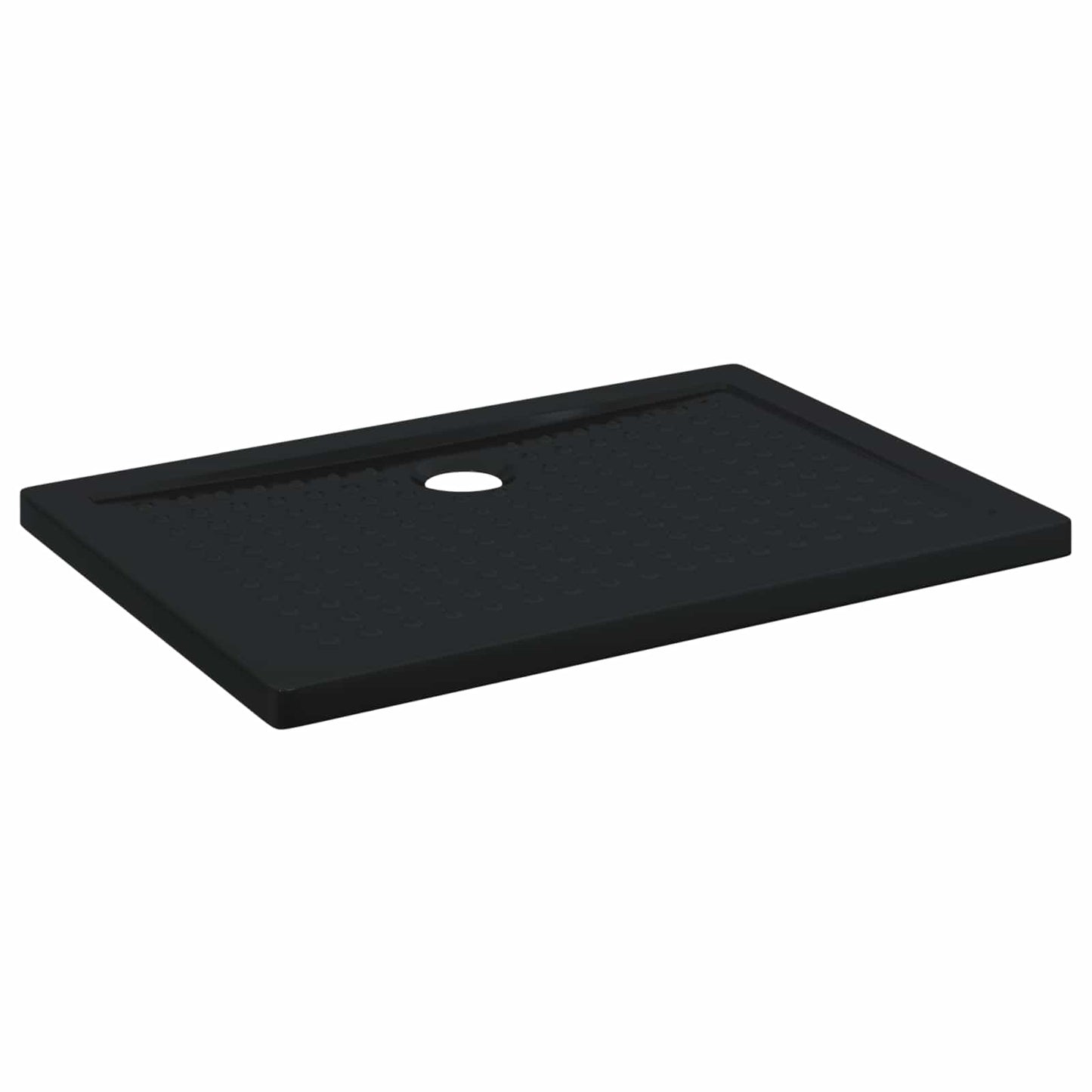 vidaXL Δίσκος Βάσης Ντους με Τρύπες 100 x 70 x 4 εκ ABS Μαύρο