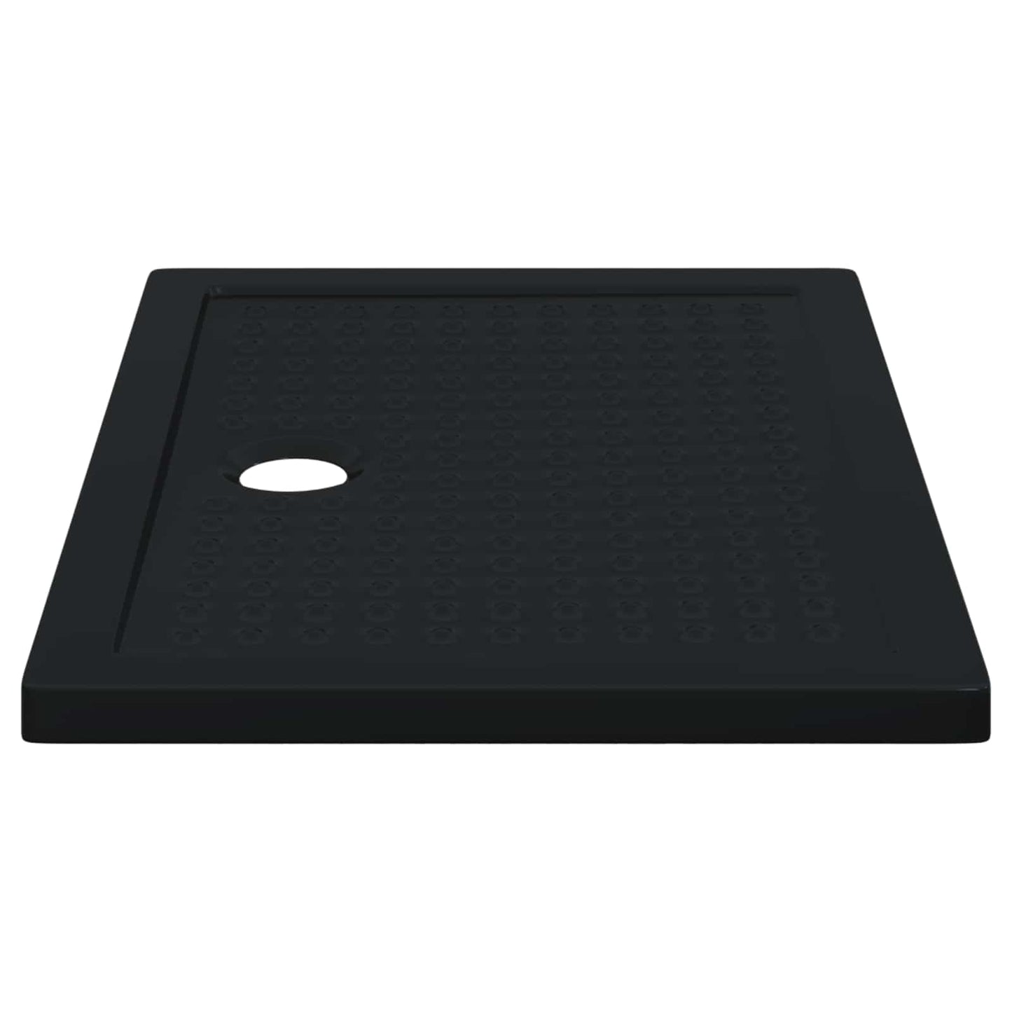 vidaXL Δίσκος Βάσης Ντους με Τρύπες 100 x 70 x 4 εκ ABS Μαύρο