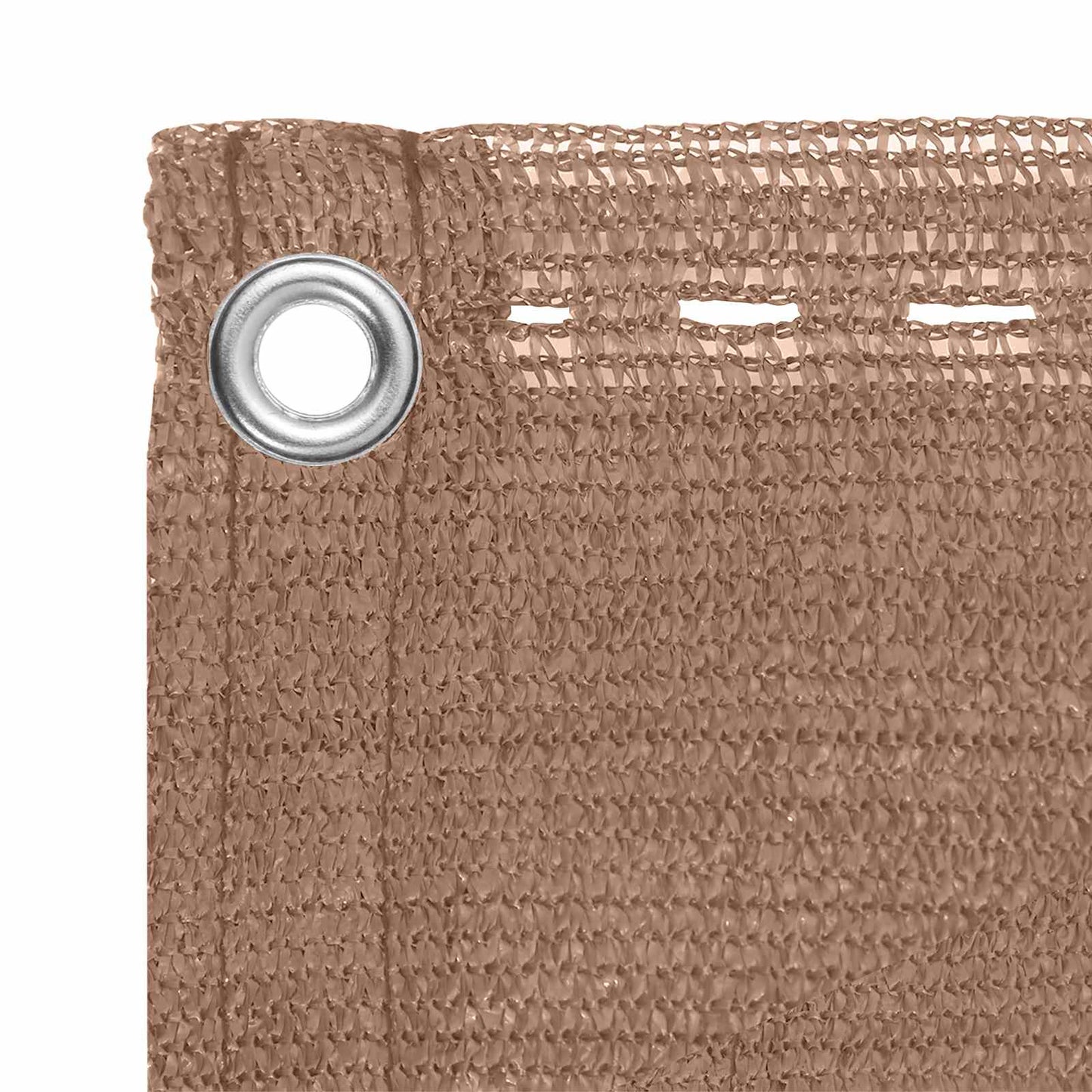 vidaXL Οθόνη Μπαλκονιού Taupe 75 x 800 cm HDPE και Αλουμίνιο