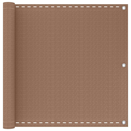 vidaXL Οθόνη Μπαλκονιού 90 x 700 cm HDPE και Αλουμίνιο Ορθογώνιος