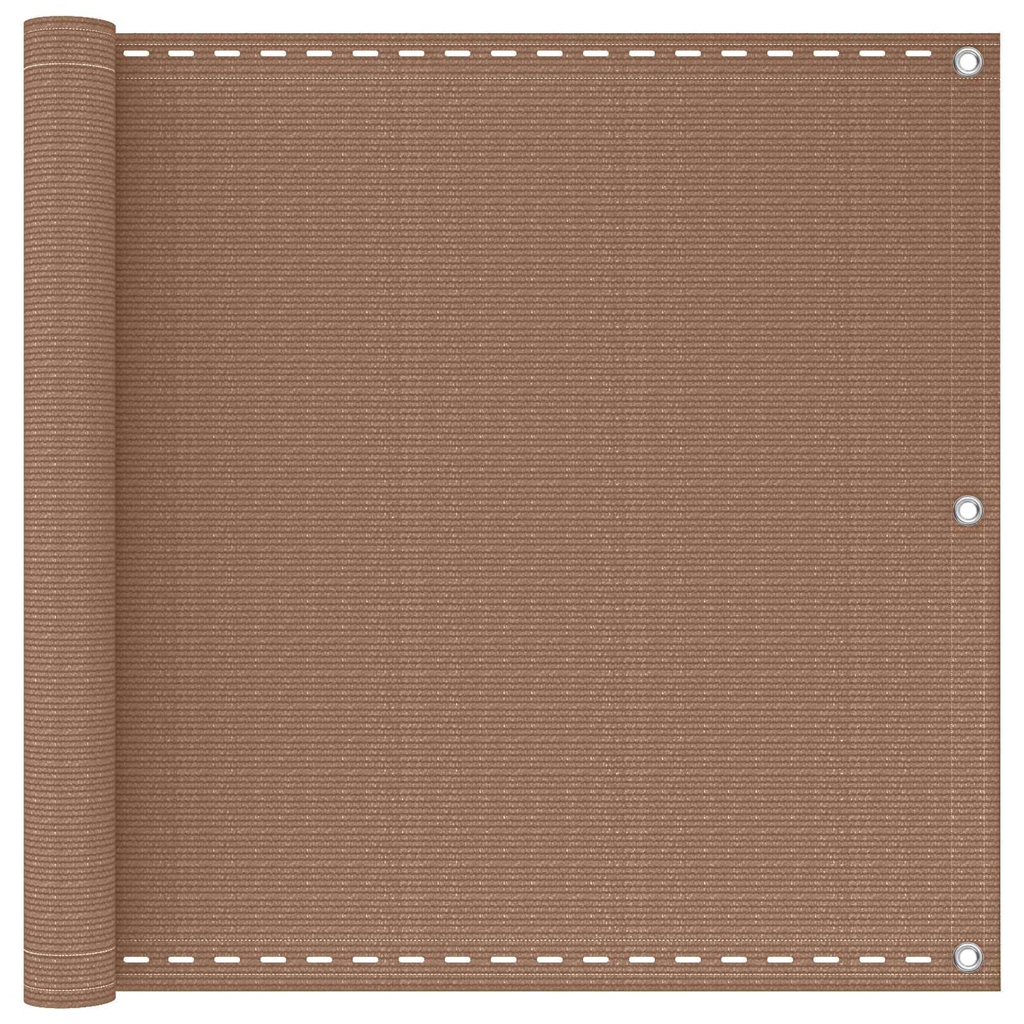 vidaXL Οθόνη Μπαλκονιού Taupe 90 x 800 cm HDPE και Αλουμίνιο