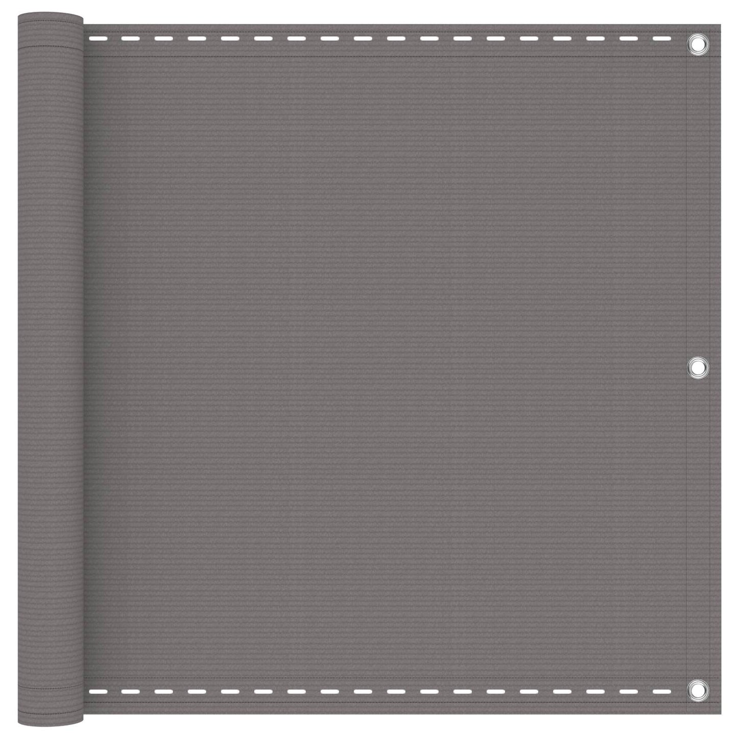 vidaXL Οθόνη Μπαλκονιού Ανοιχτό γκρι 75 x 300 cm HDPE και Αλουμίνιο