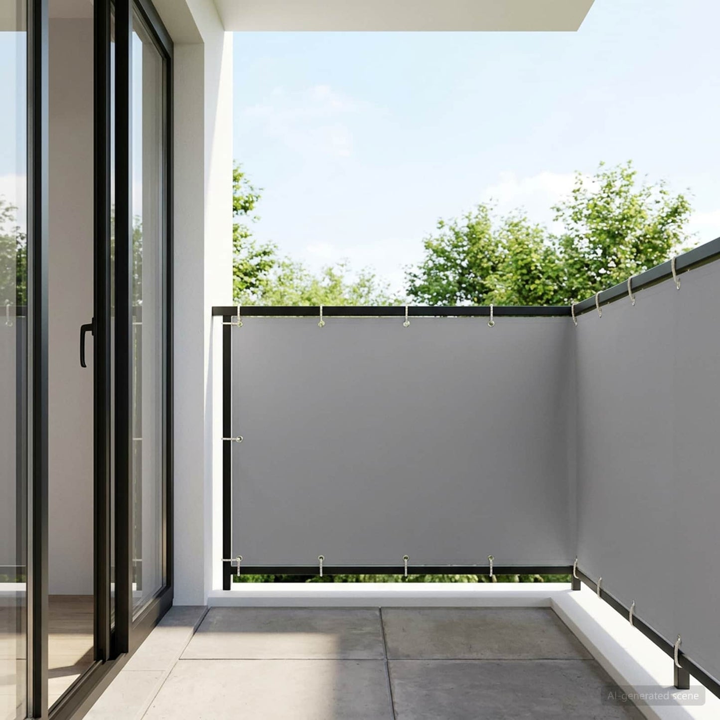 vidaXL Αδιάφανο σκίαστρο μπαλκονιού 150 x 600 cm
