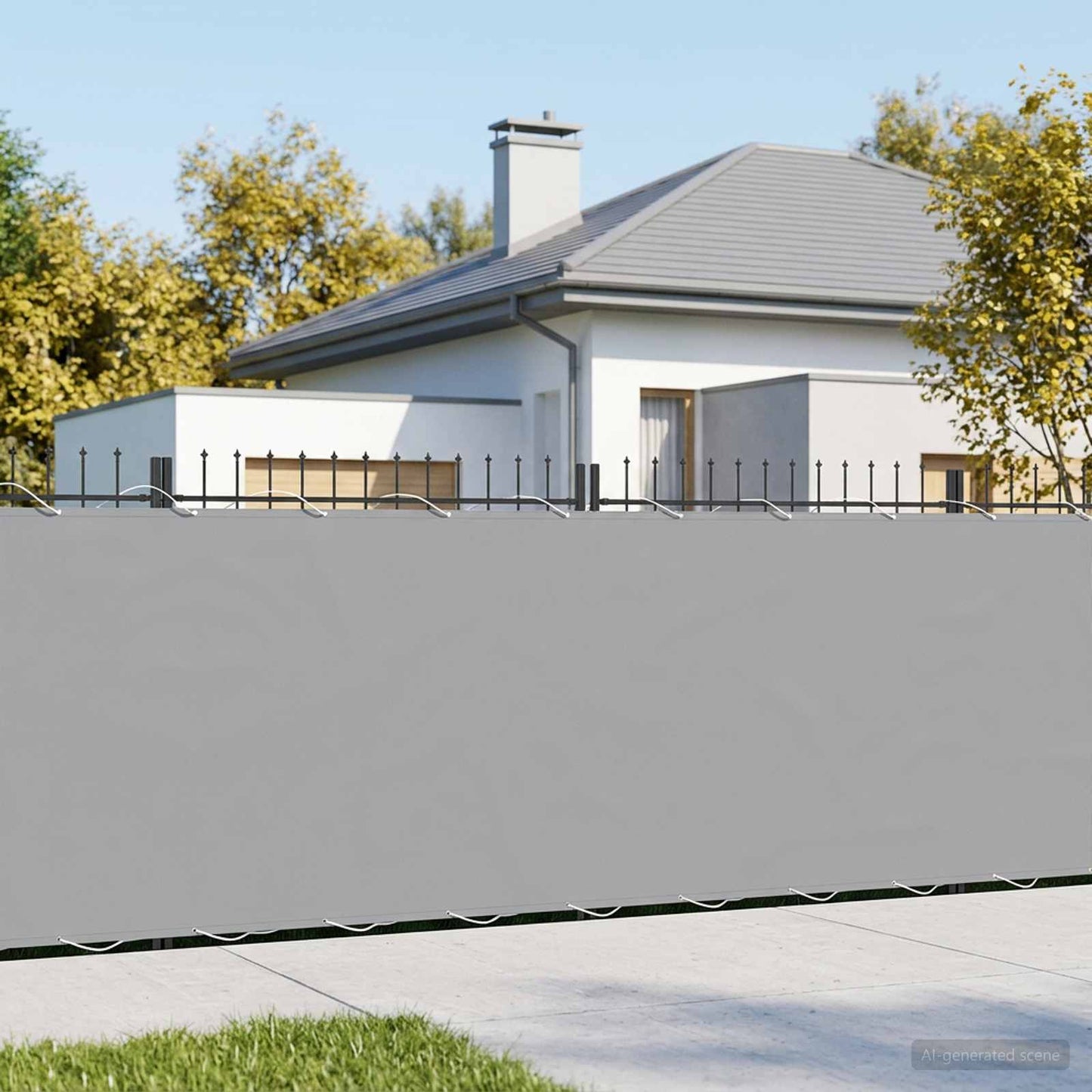 vidaXL Αδιάφανο σκίαστρο μπαλκονιού 200 x 800 εκ