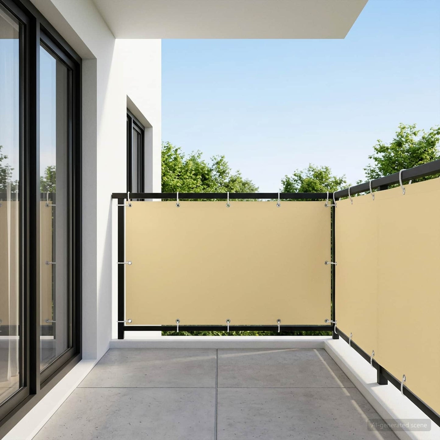 vidaXL Αδιάφανο σκίαστρο μπαλκονιού 150 x 500 cm