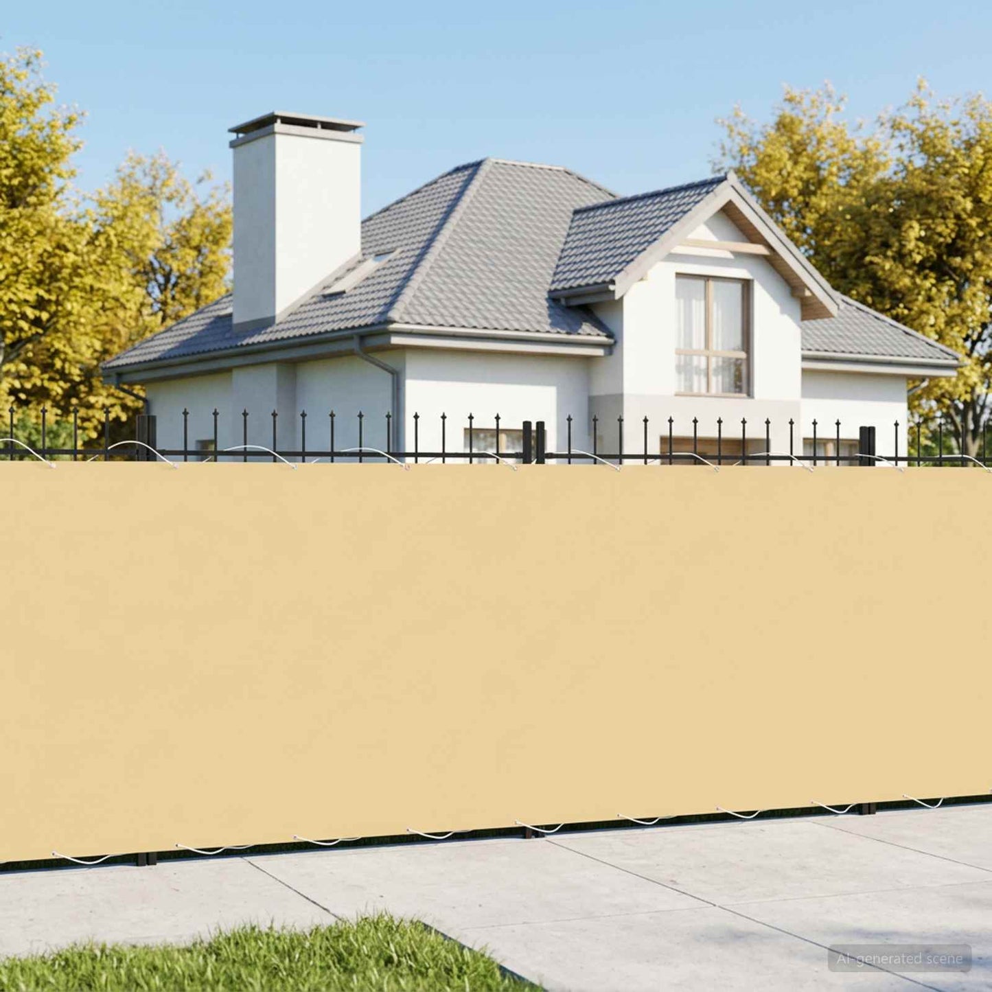 vidaXL Αδιάφανο σκίαστρο μπαλκονιού 200 x 1000 cm