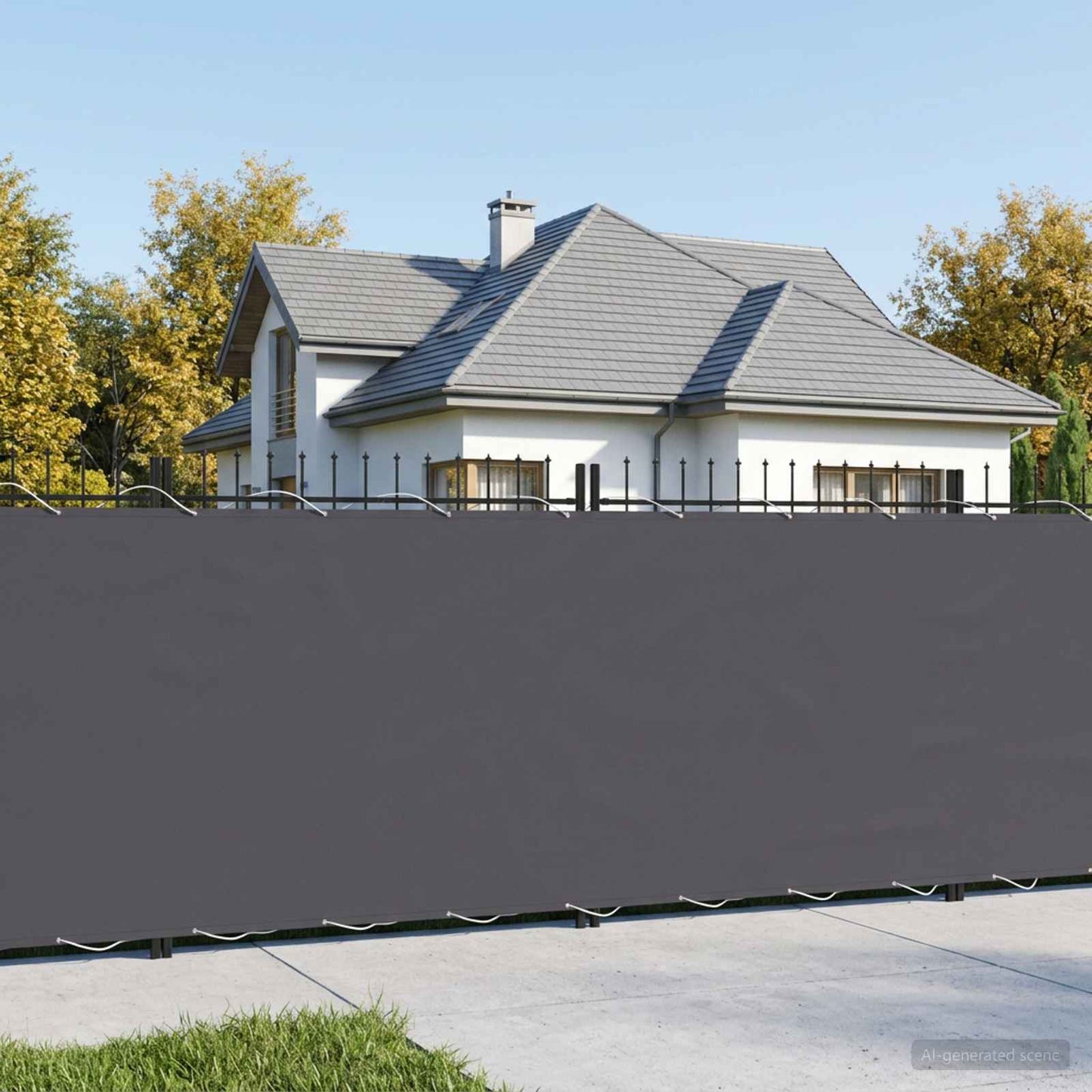 vidaXL Αδιάφανο σκίαστρο μπαλκονιού 150 x 300 cm