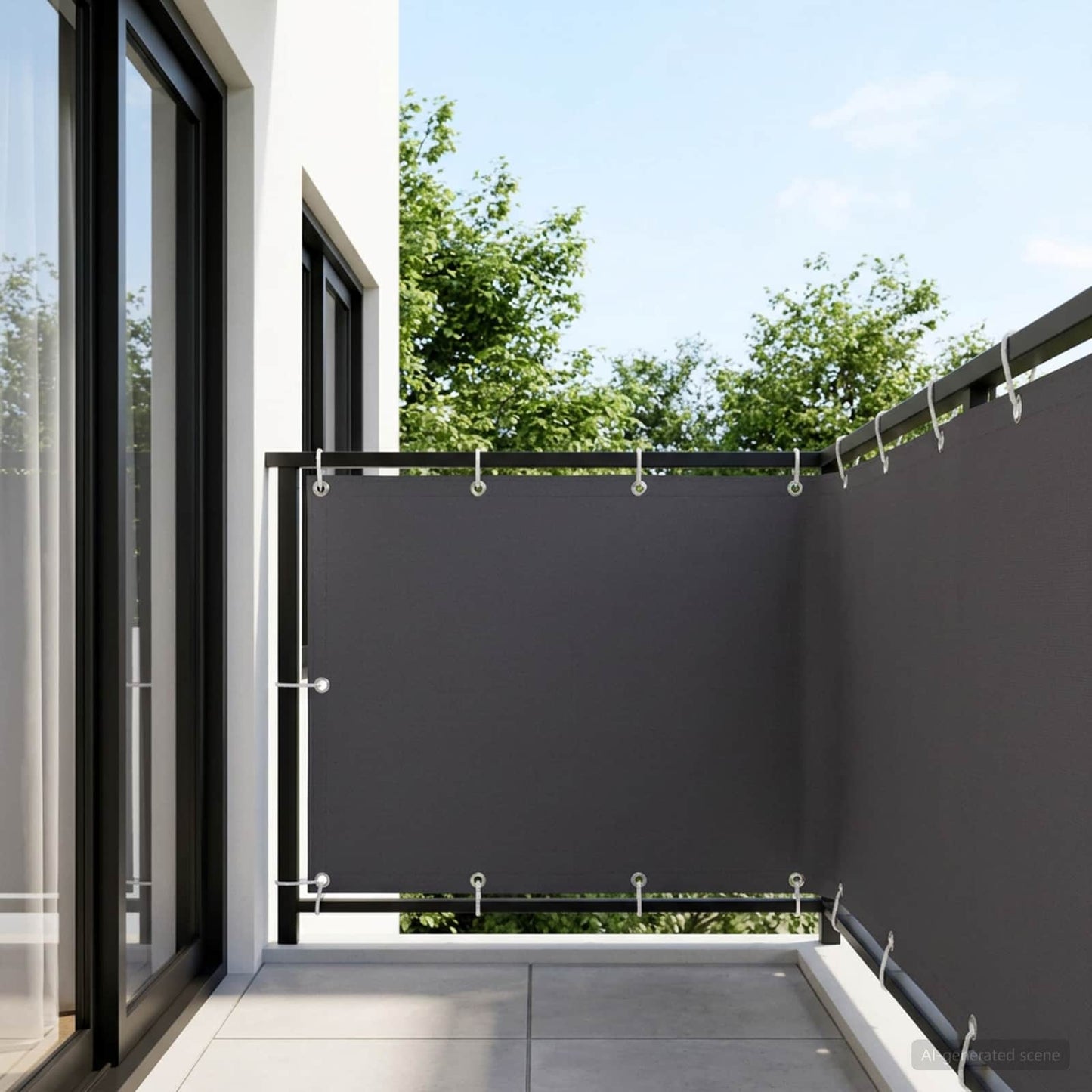 vidaXL Αδιάφανο σκίαστρο μπαλκονιού 150 x 700 cm