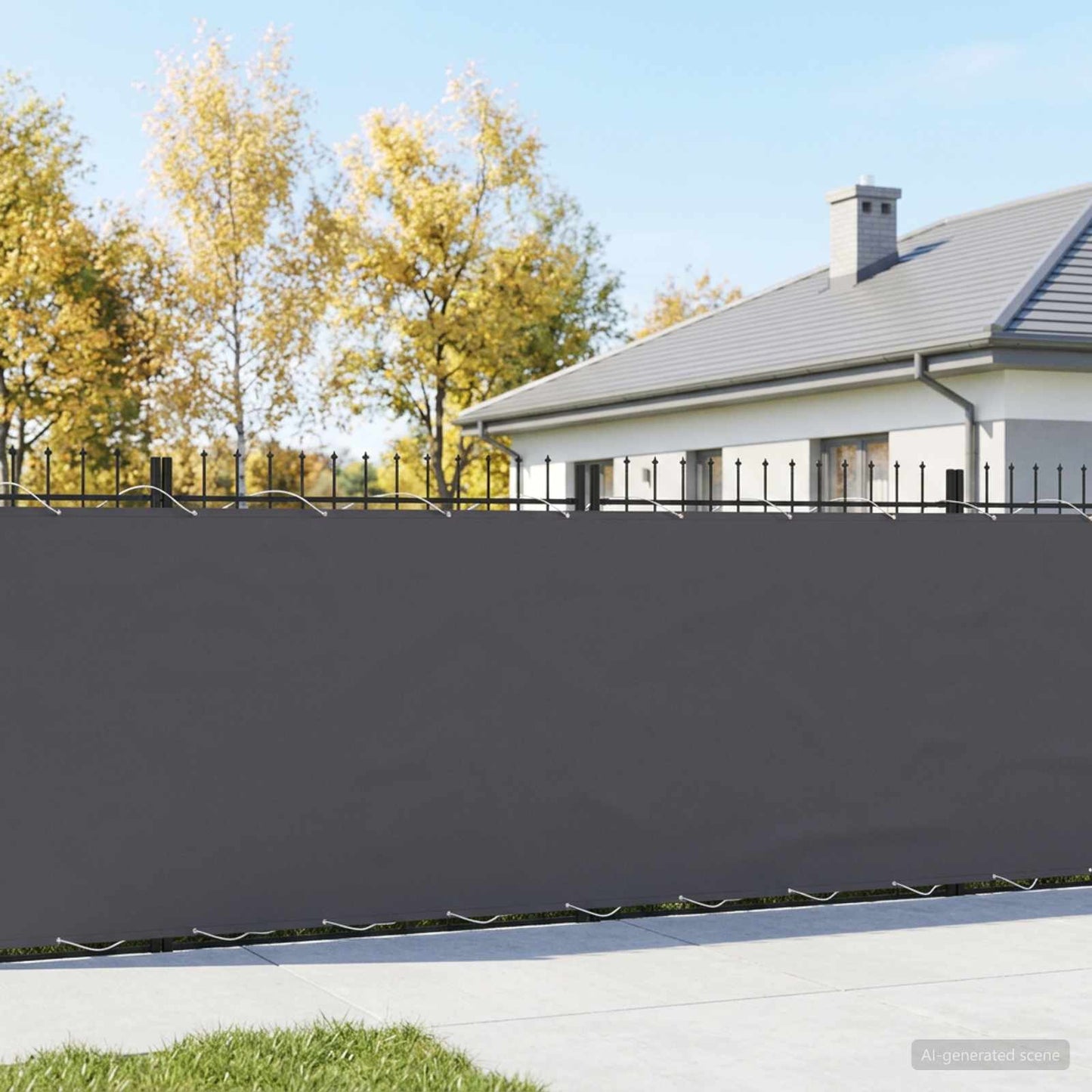 vidaXL Αδιάφανο σκίαστρο μπαλκονιού 200 x 600 cm