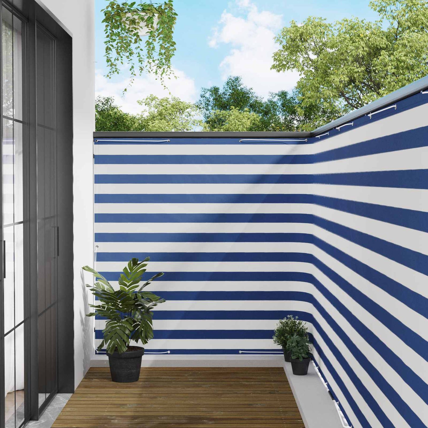 vidaXL Αδιάφανο σκίαστρο μπαλκονιού 150 x 400 cm