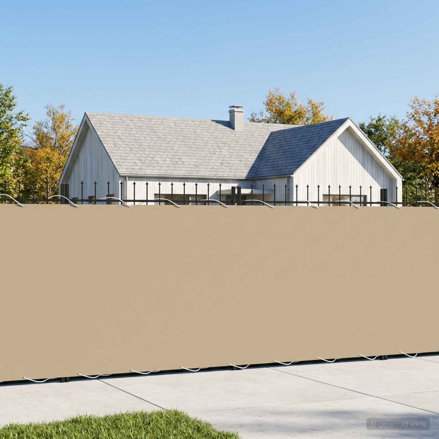 vidaXL Αδιάφανο σκίαστρο μπαλκονιού 200 x 500 cm