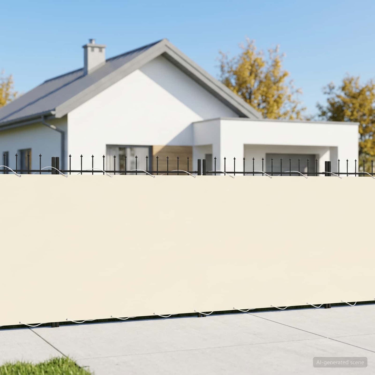 vidaXL Αδιάφανο σκίαστρο μπαλκονιού 200 x 600 cm