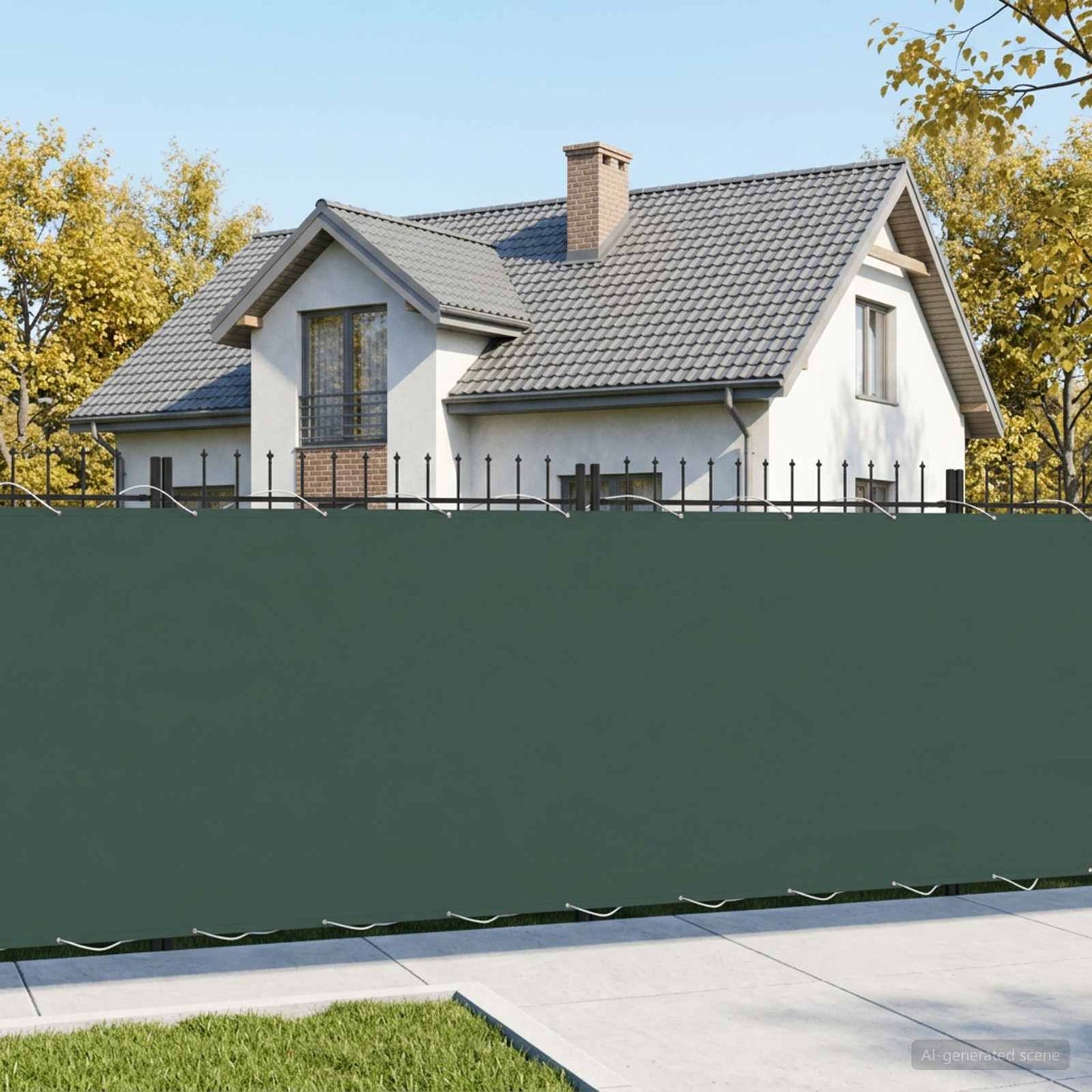 vidaXL Αδιάφανο σκίαστρο μπαλκονιού 150 x 300 cm