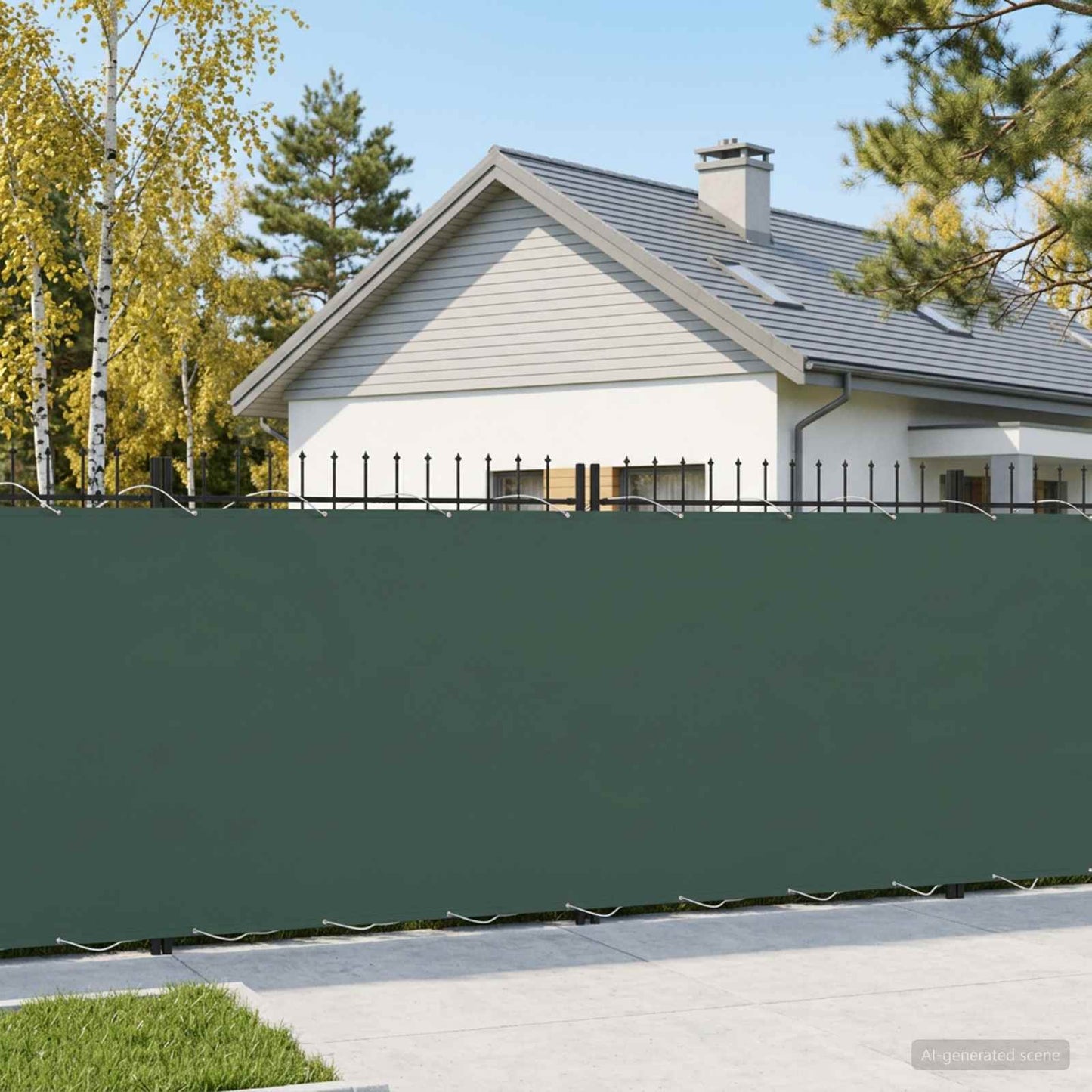 vidaXL Αδιάφανο σκίαστρο μπαλκονιού 180 x 600 cm