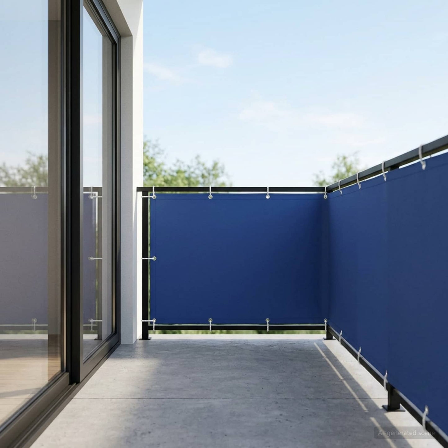vidaXL Αδιάφανο σκίαστρο μπαλκονιού 150 x 300 cm