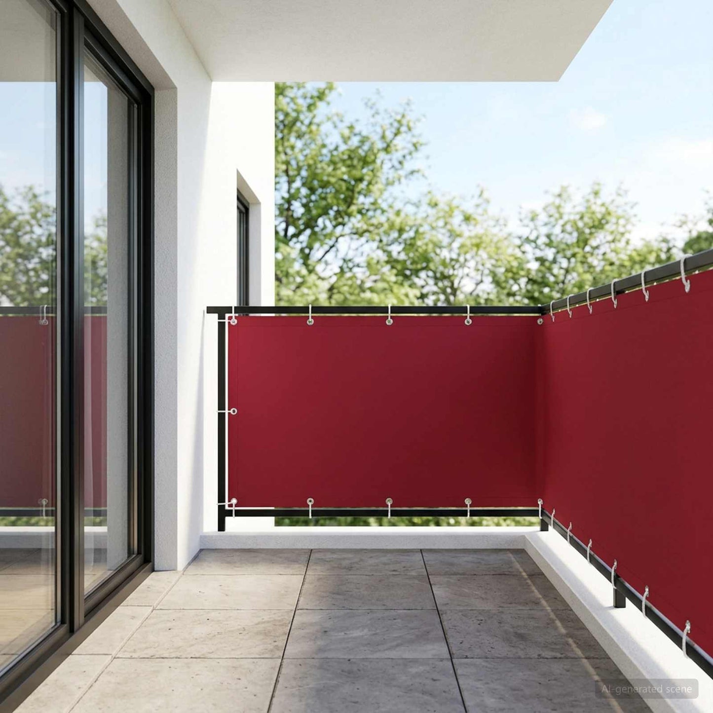 vidaXL Αδιάφανο σκίαστρο μπαλκονιού 150 x 400 cm