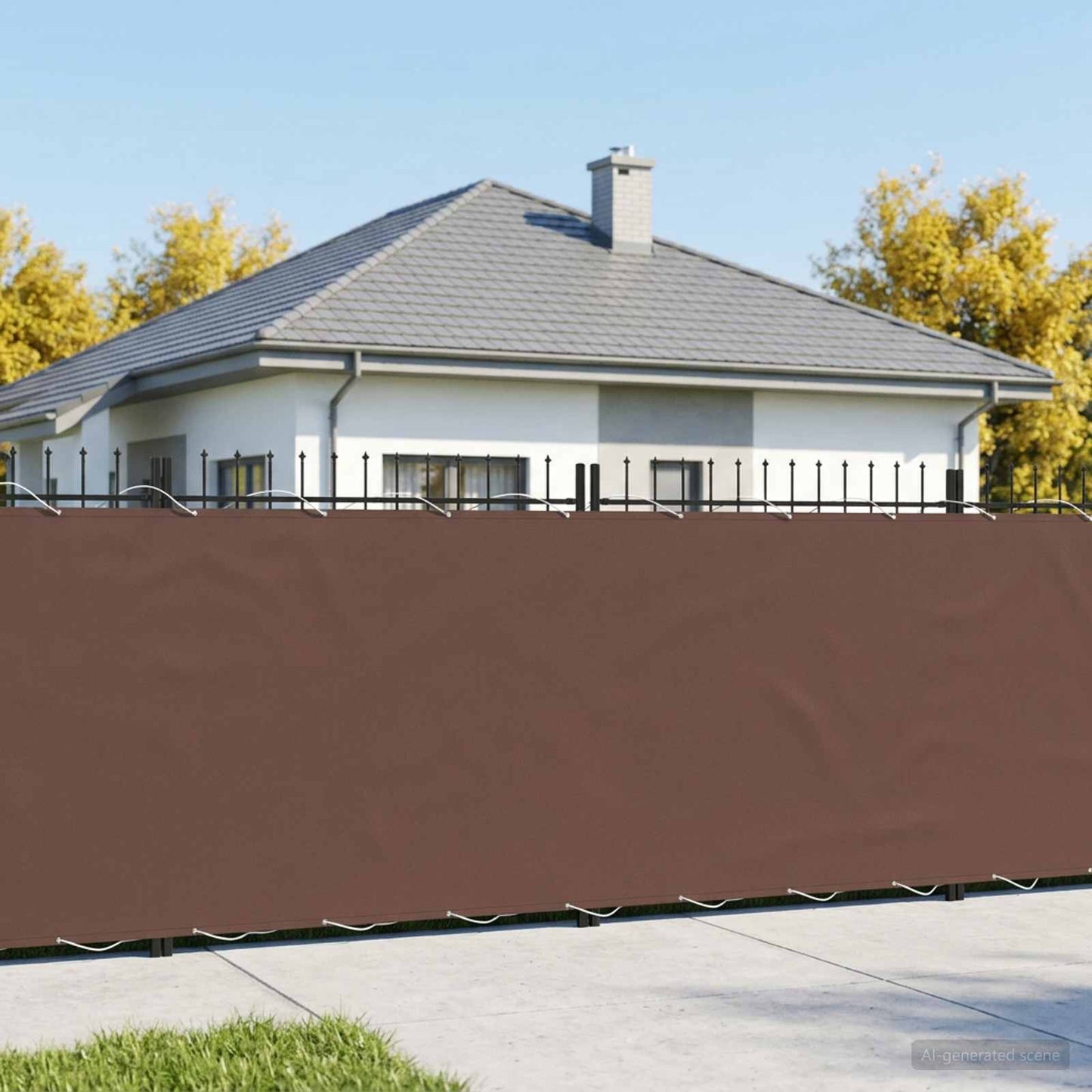 vidaXL Αδιάφανο σκίαστρο μπαλκονιού 150 x 600 cm