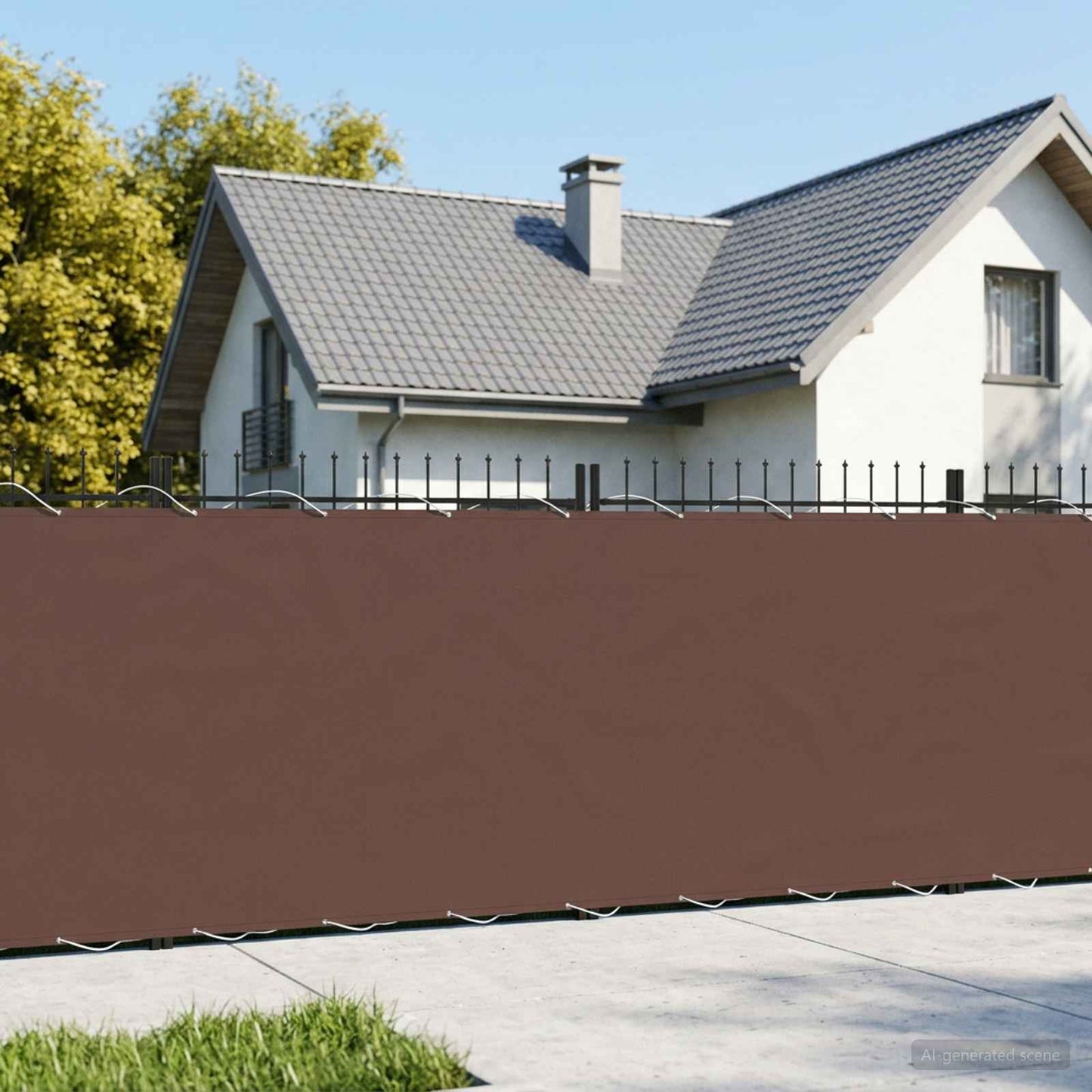 vidaXL Αδιάφανο σκίαστρο μπαλκονιού 180 x 600 cm