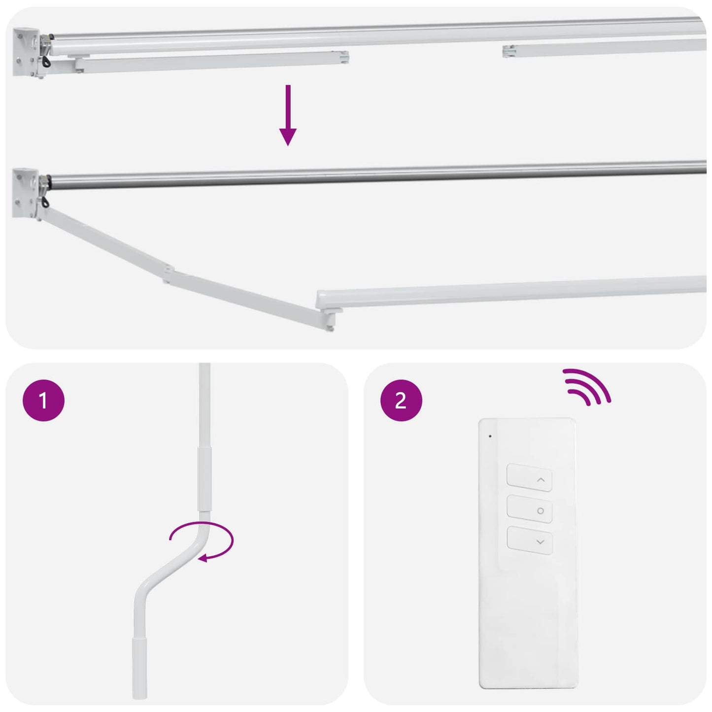 vidaXL Ηλεκτρικό Αναδιπλούμενο Σκίαστρο Taupe