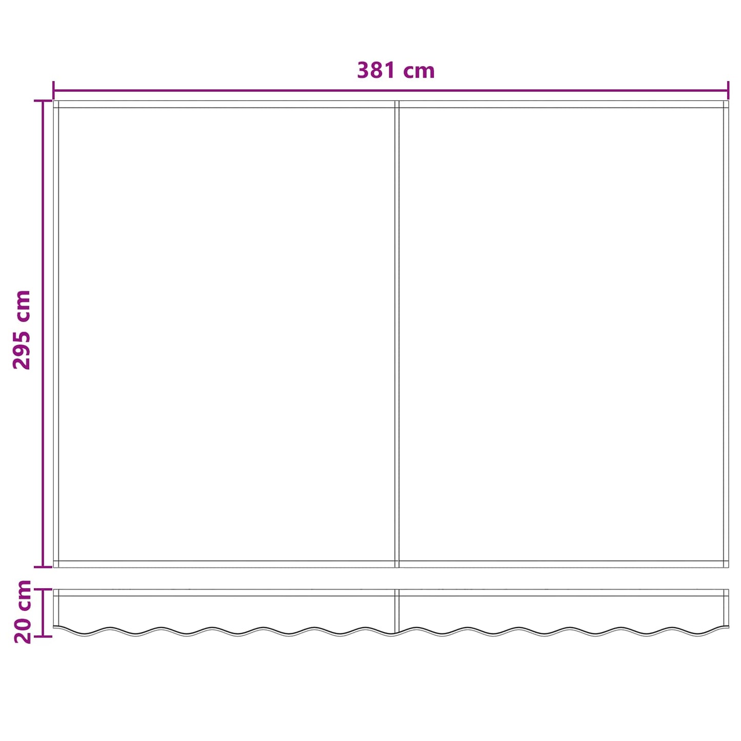 vidaXL Αναδιπλούμενη τέντα Taupe 400 x 300 εκ Καμβάς και Αλουμίνιο