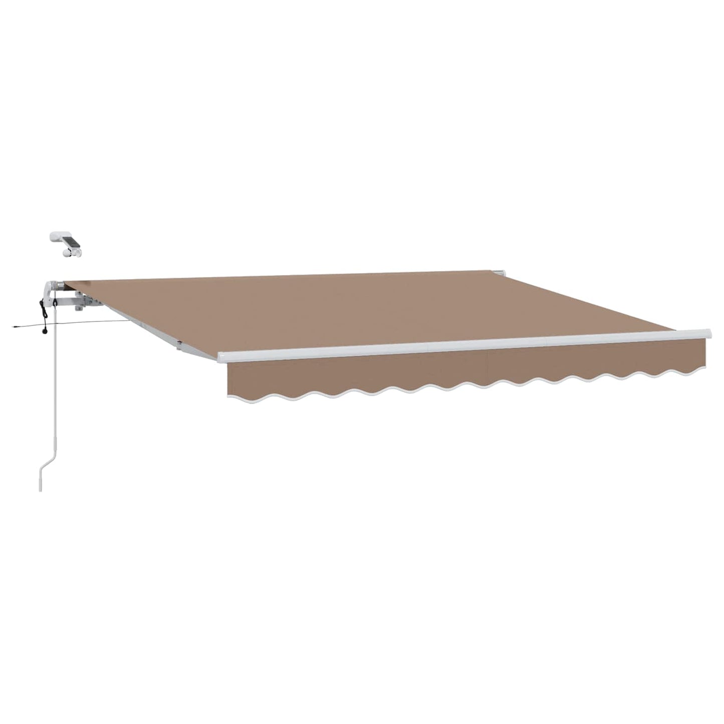 vidaXL Αναδιπλούμενη τέντα Taupe 400 x 350 εκ Πολυεστέρας