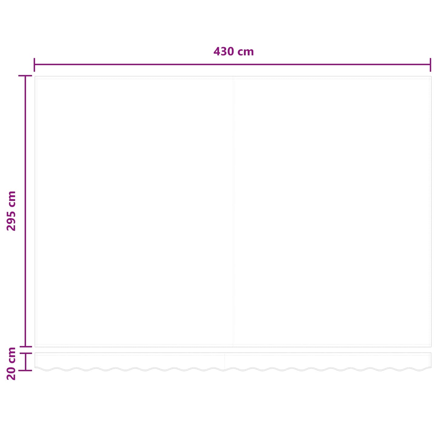 vidaXL Αναδιπλούμενη τέντα Άμμος 450 x 300 εκ Ύφασμα και αλουμίνιο
