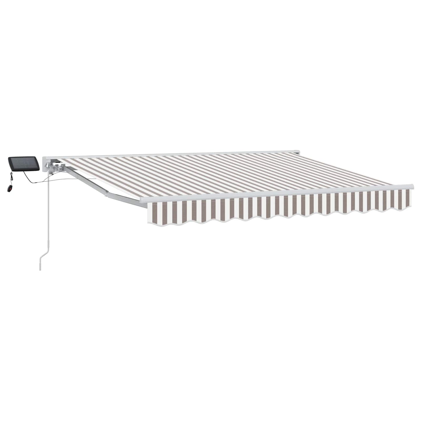 vidaXL Χειροκίνητο πλαίσιο τέντας με LED 4,5 x 3 μ