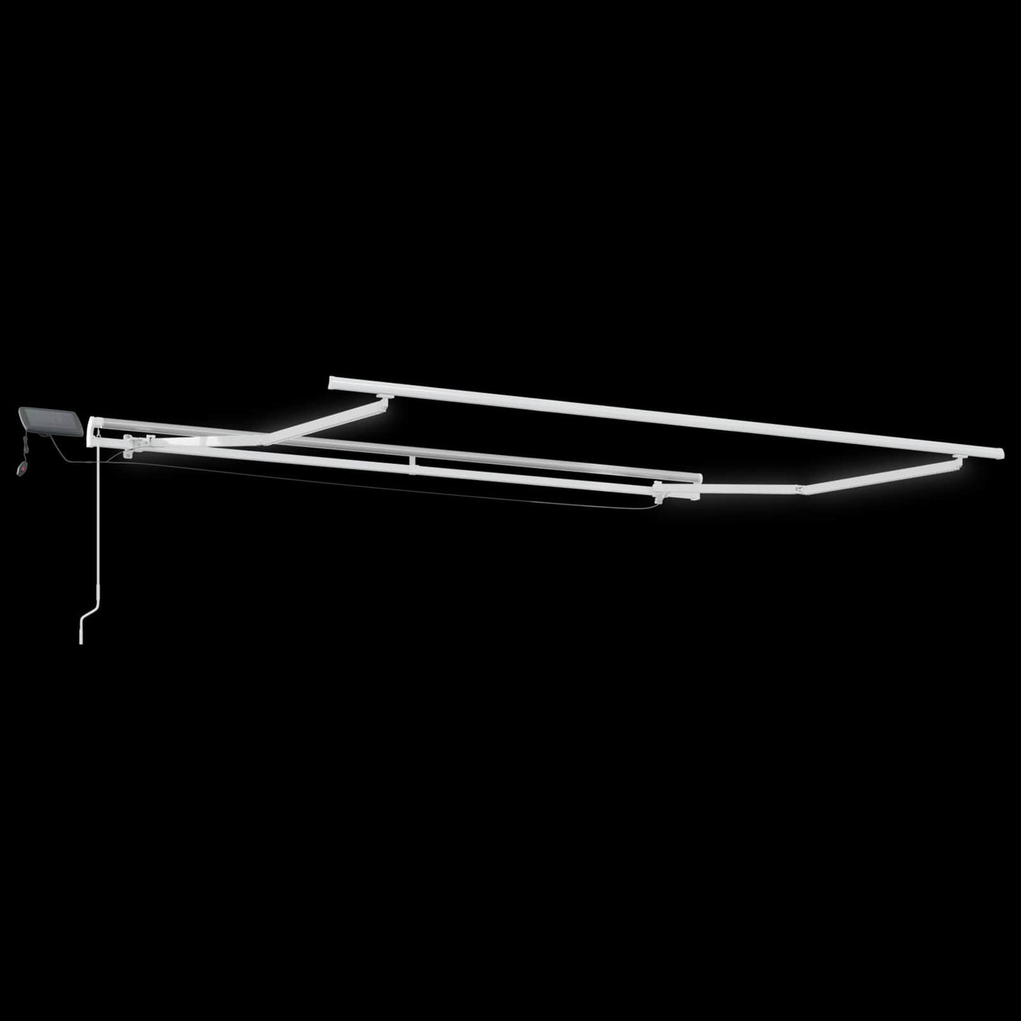 vidaXL Αναδιπλούμενη τέντα Άμμος 450 x 350 εκ Ύφασμα και αλουμίνιο