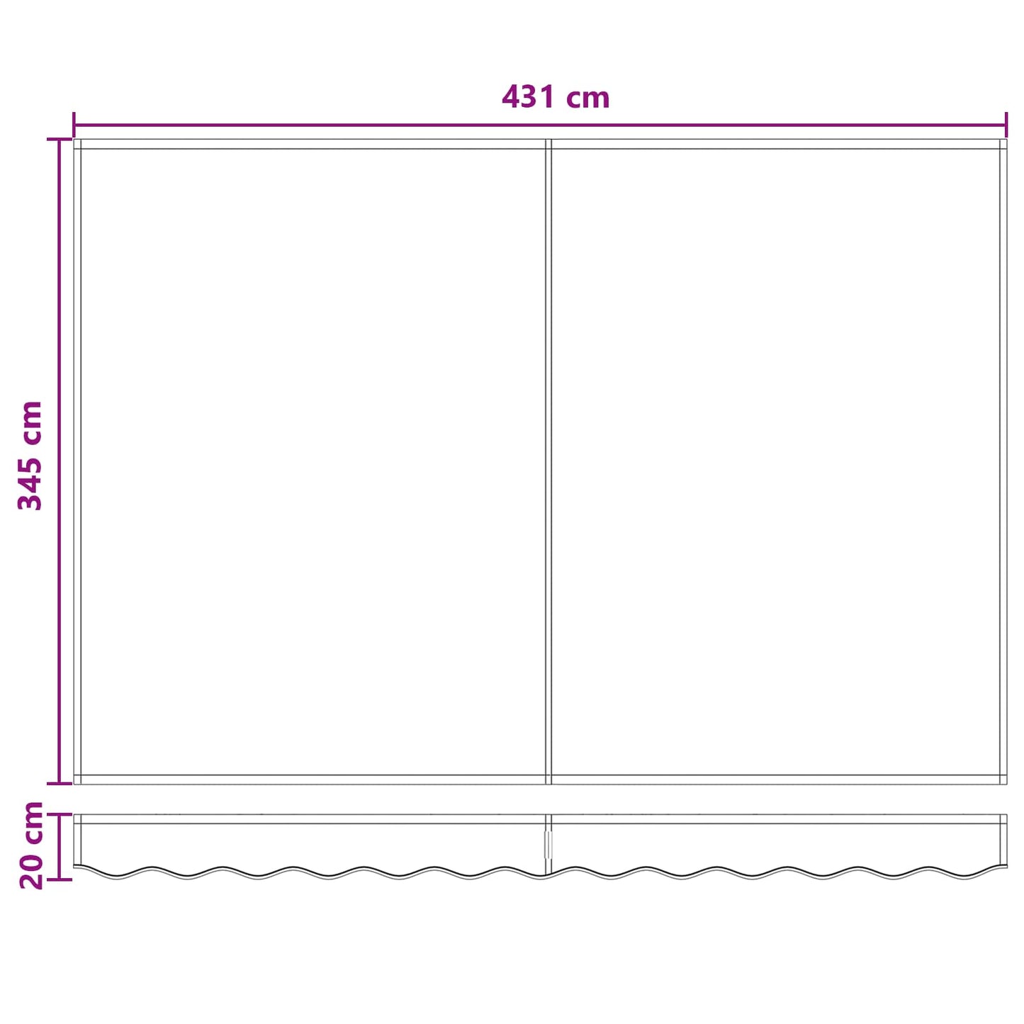 vidaXL Χειροκίνητη Ανακλινόμενη Σκίαση Taupe 4,5 x 3,5 μ