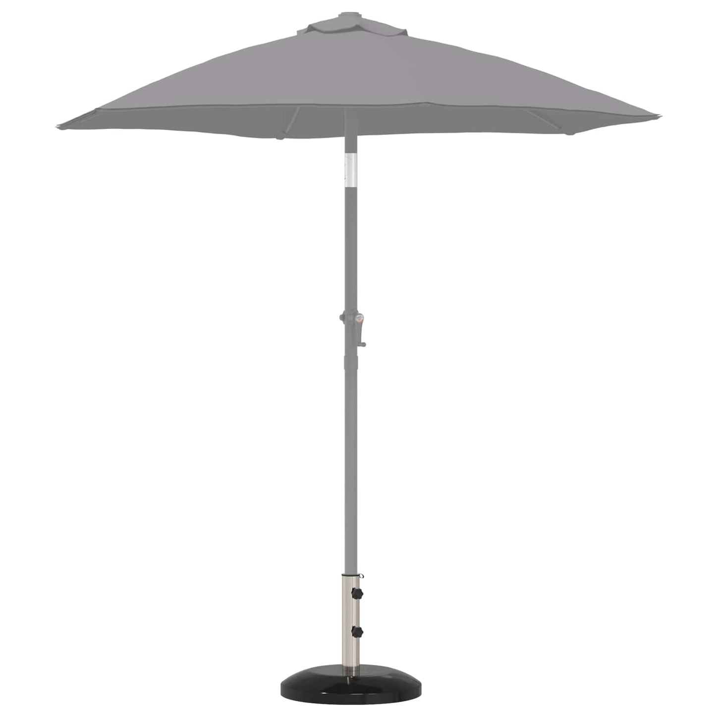 vidaXL Βάση παρασόλ για στύλους 40-50 χιλιοστών 26.75 kg Μαύρο