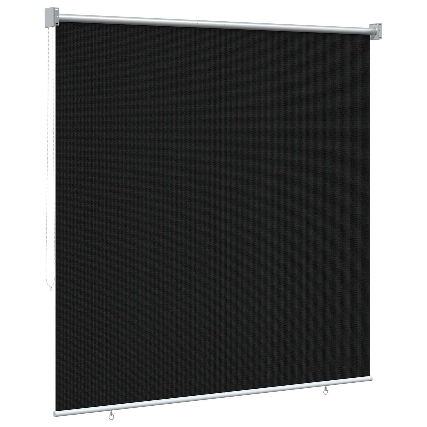 vidaXL Ρολό Εξωτερικού Χώρου 90% Φραγμός UV Μαύρο 140 x 140 cm HDPE