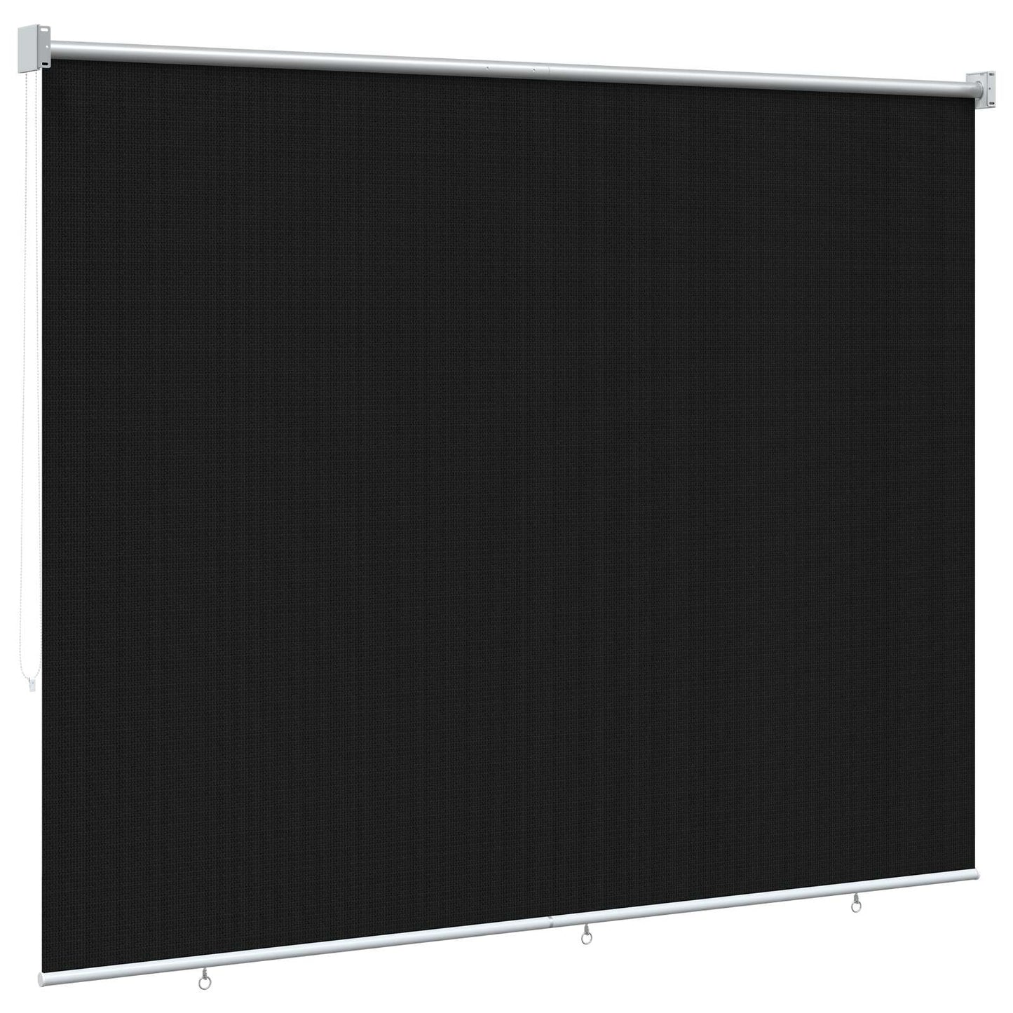 vidaXL Ρολό Εξωτερικού Χώρου 90% Φραγμός UV Μαύρο 200 x 140 cm HDPE