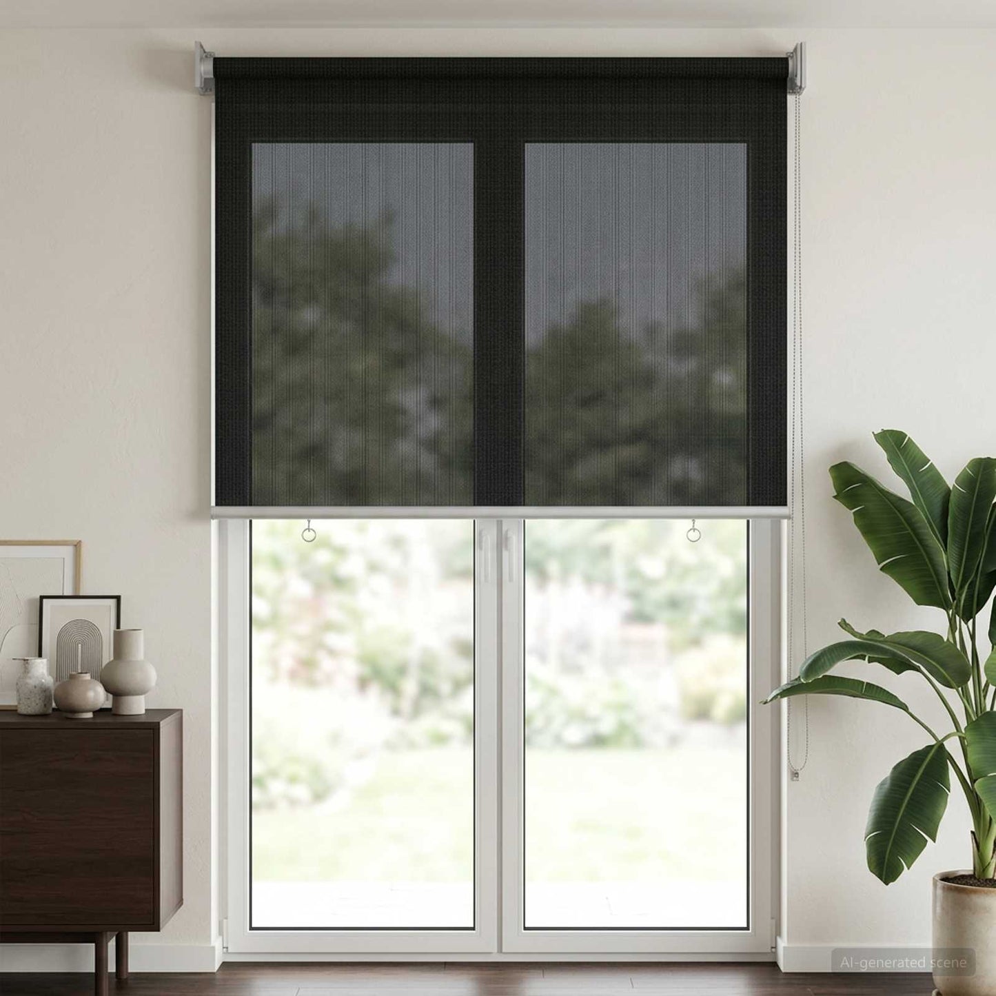 vidaXL Ρολό Εξωτερικού Χώρου 90% Φραγμός UV Μαύρο 80 x 230 cm HDPE