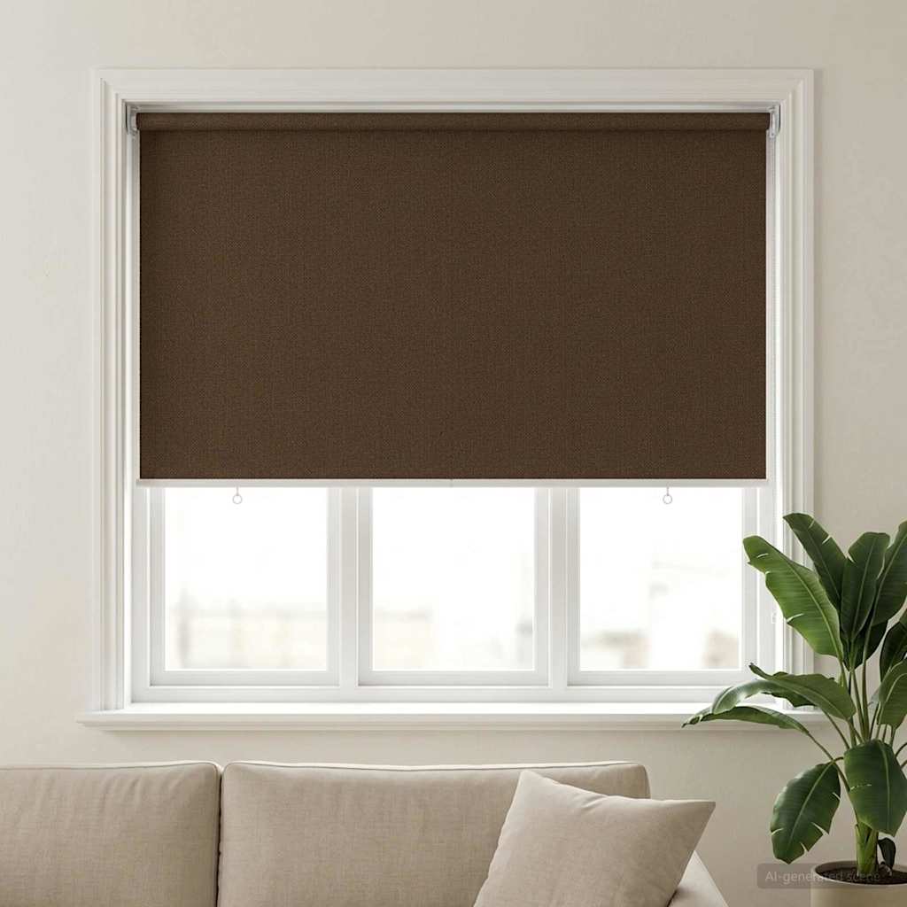 vidaXL Ρολό Εξωτερικού Χώρου 90% Φραγμός UV Καφέ 140 x 140 cm HDPE