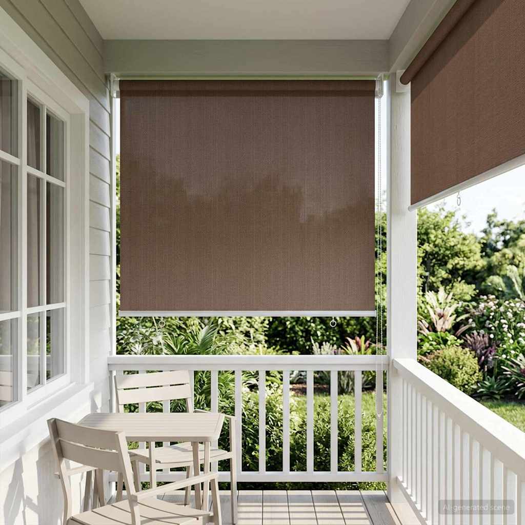 vidaXL Ρολό Εξωτερικού Χώρου 90% Φραγμός UV Taupe 80 x 140 cm HDPE